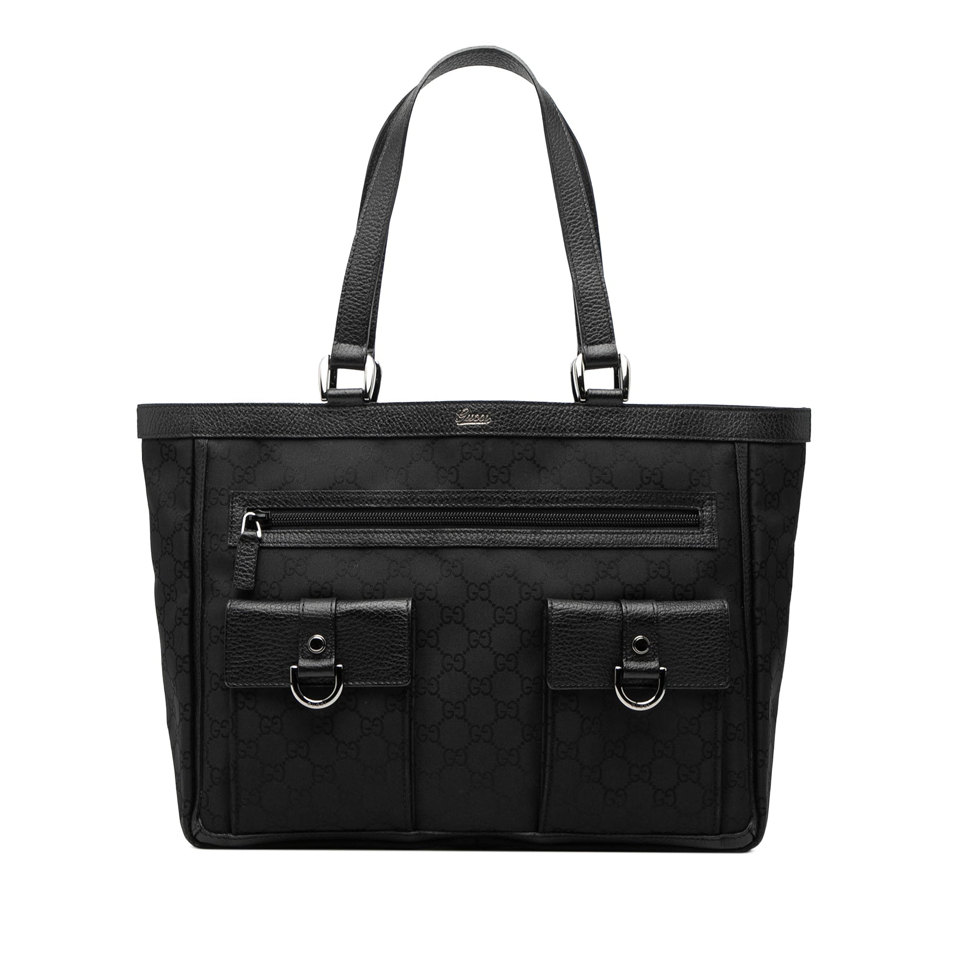 Gucci GG Nylon Abbey D Ring Pocket Tote