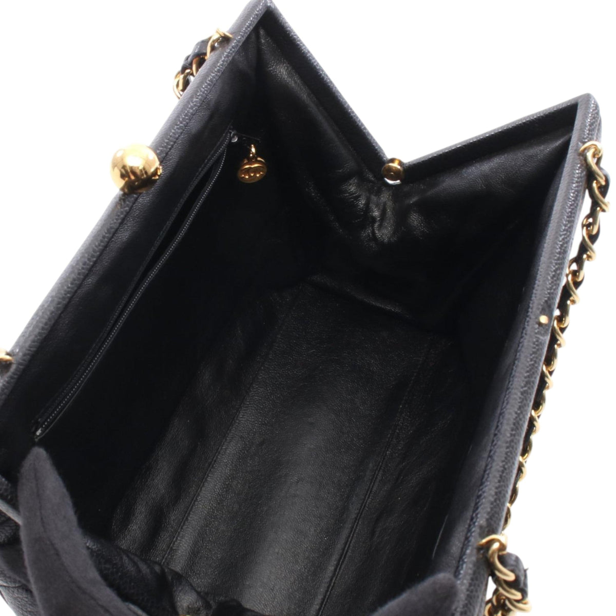 Chanel Quilted Caviar Kisslock Shoulder Bag