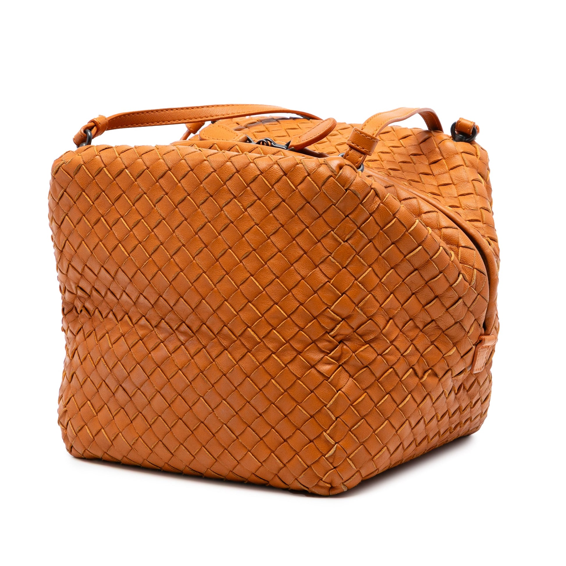 Bottega Veneta Nappa Intrecciato Cube Crossbody