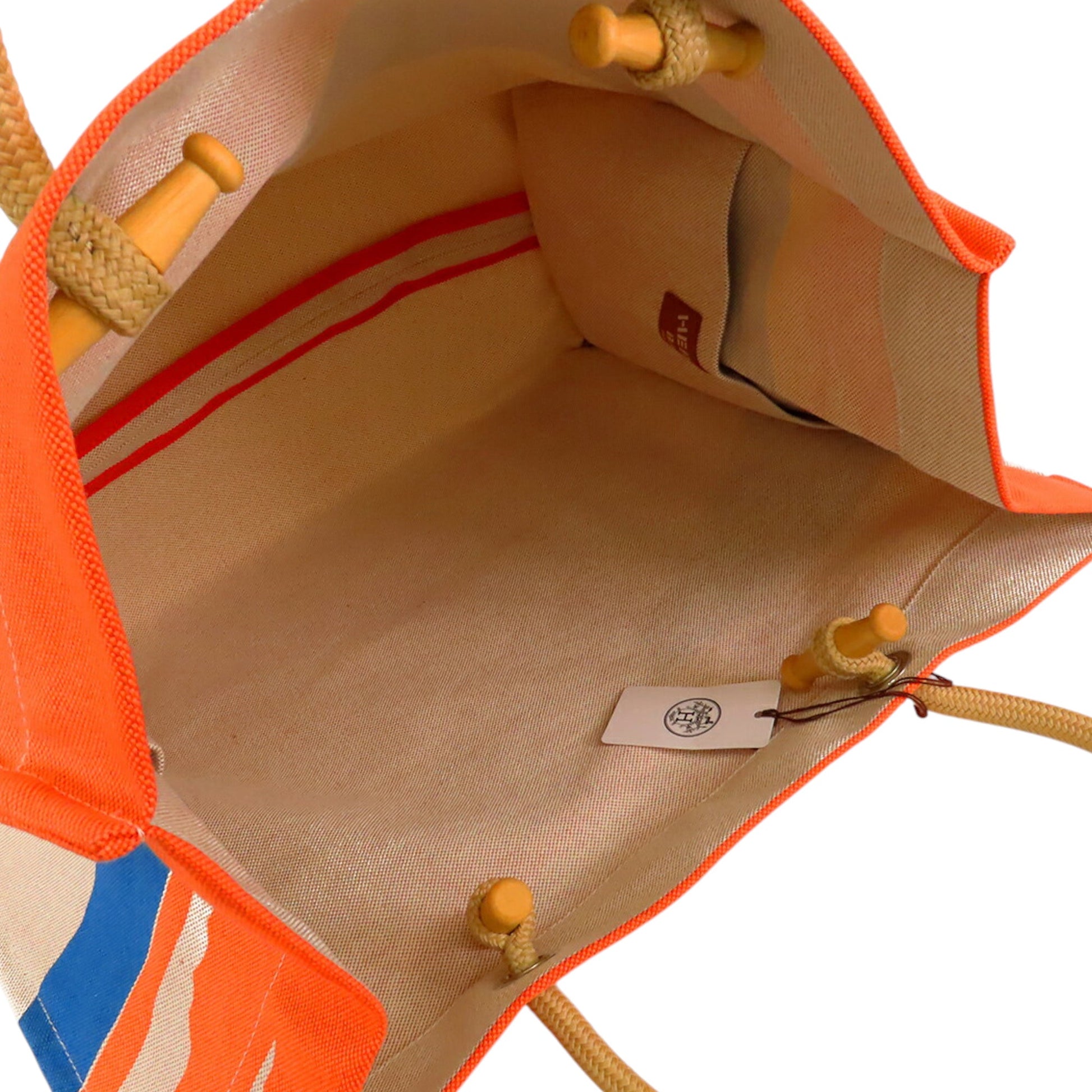 Hermès Toile Escale a la Plage Beach Bag