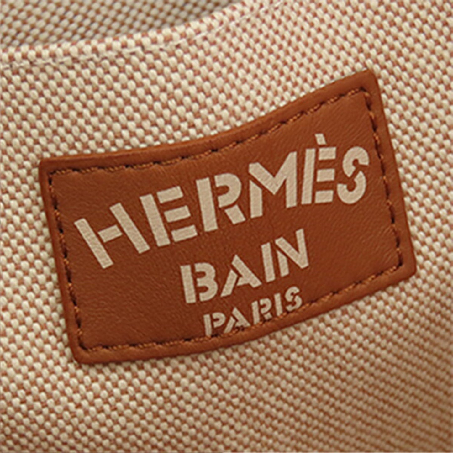 Hermès Toile Escale a la Plage Beach Bag