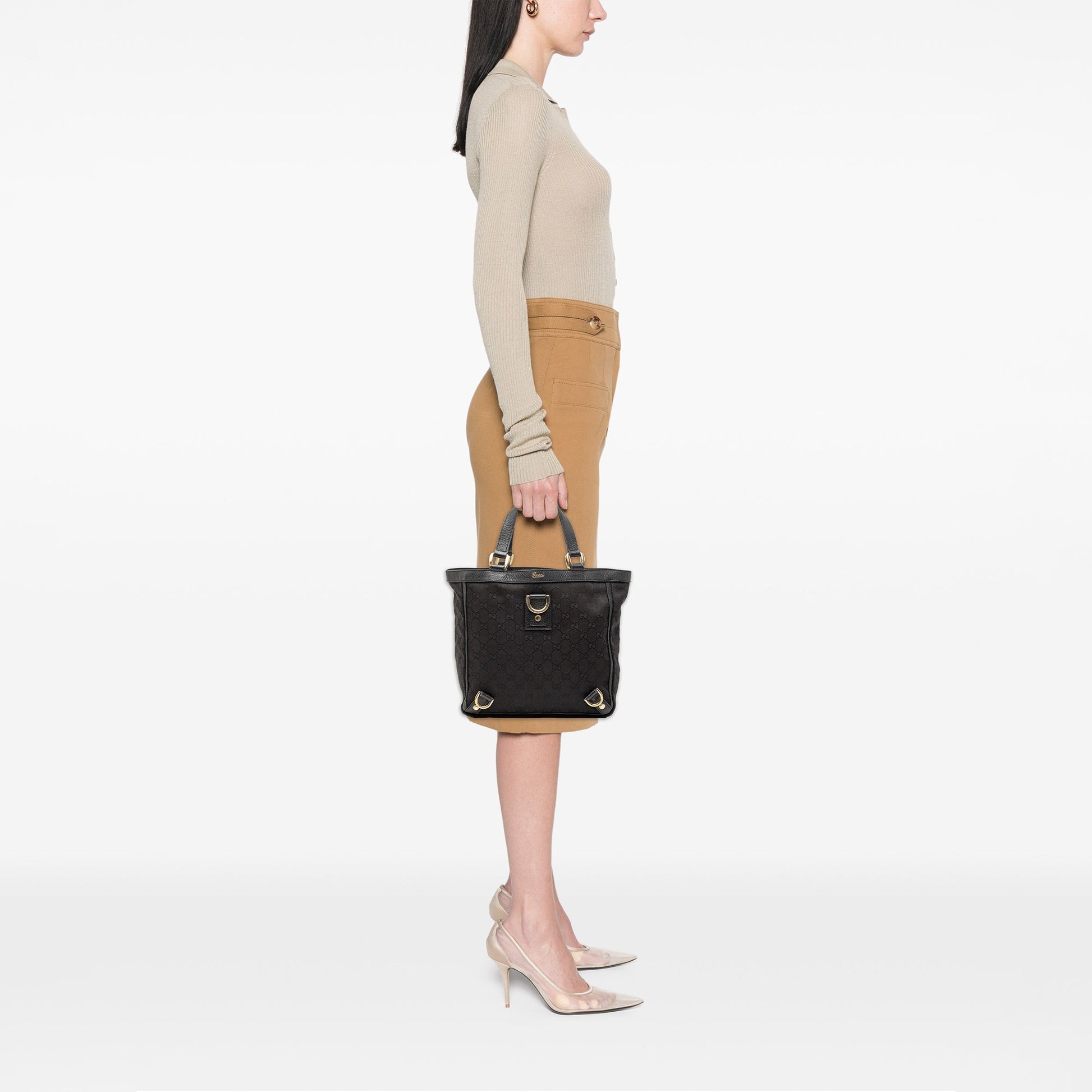 Gucci GG Canvas Abbey D Ring Tote