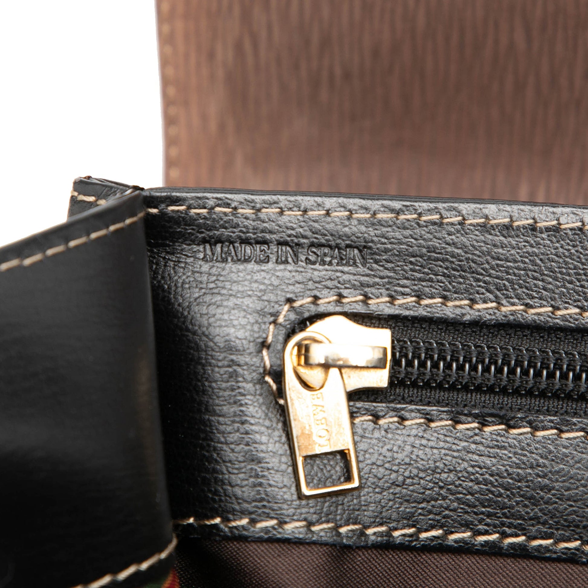 LOEWE Bicolor Leather Velazquez Twist Top Handle Bag