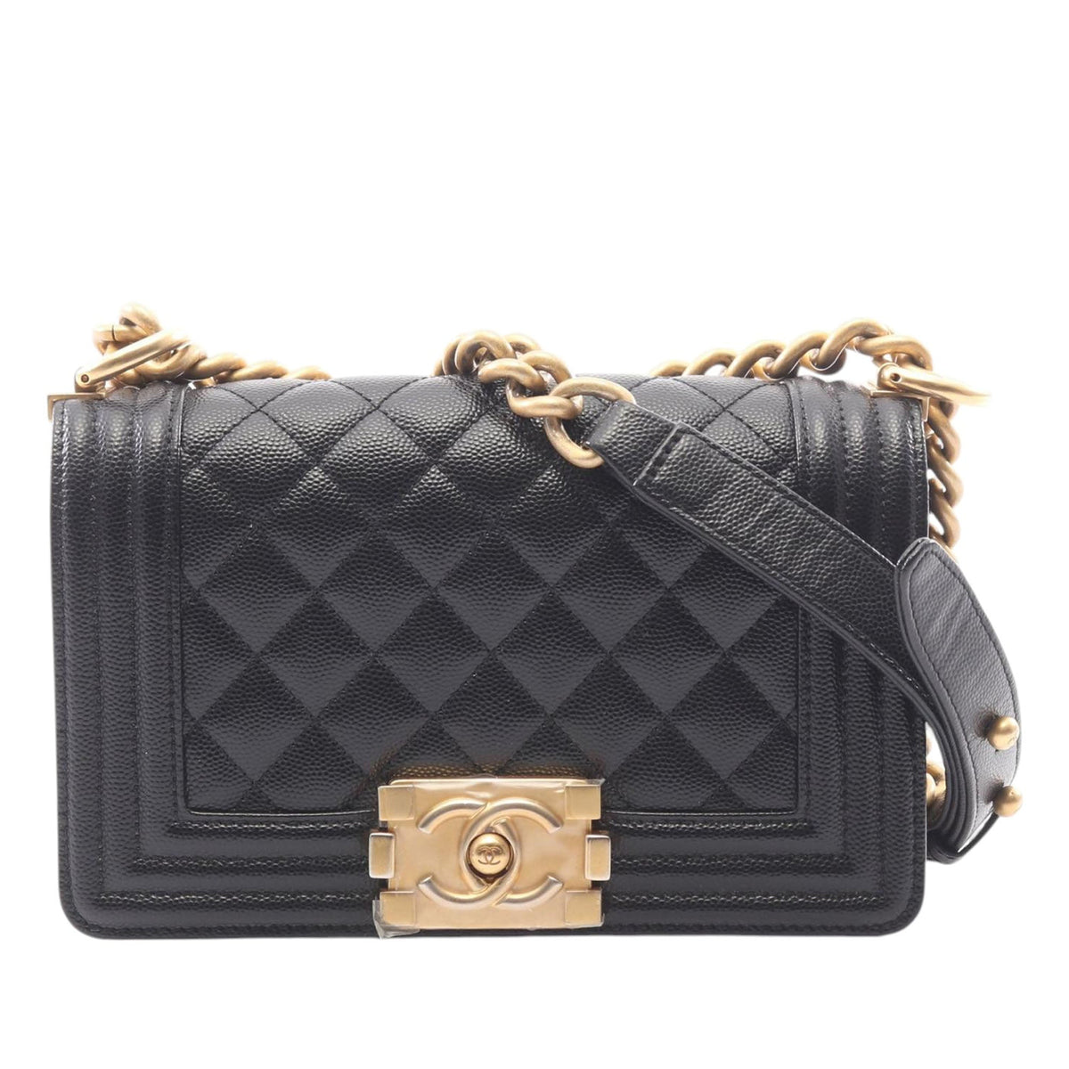Chanel Small Quilted Caviar Boy Flap