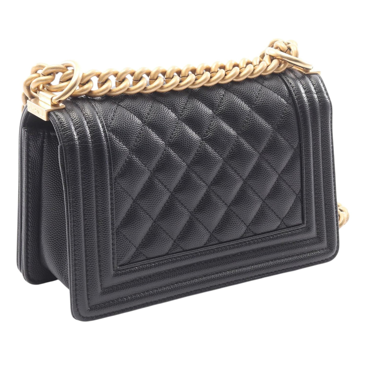 Chanel Small Quilted Caviar Boy Flap