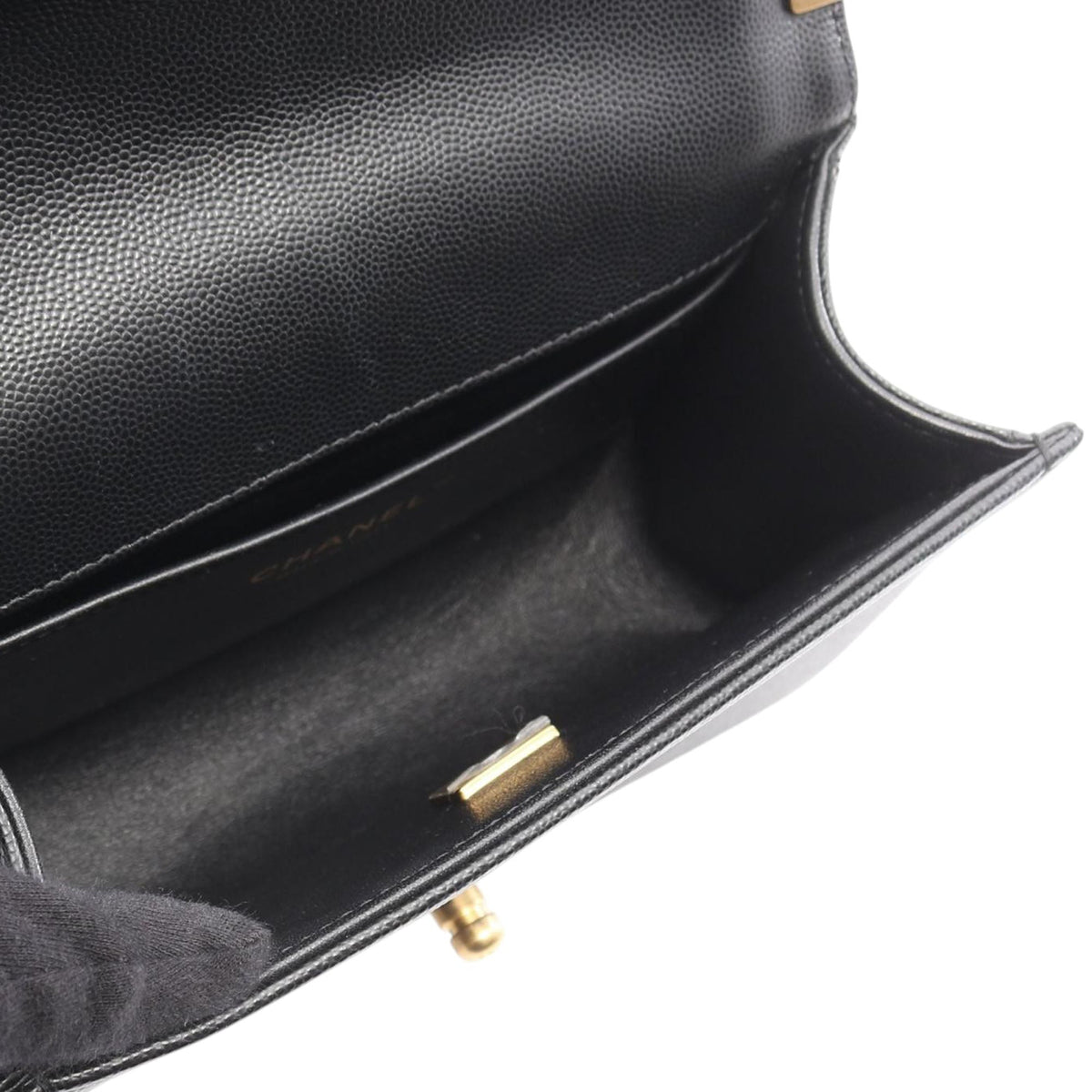 Chanel Small Quilted Caviar Boy Flap