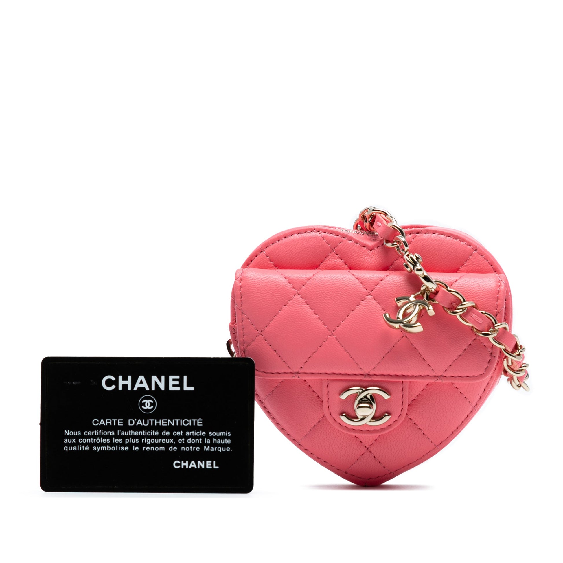 Chanel Mini Lambskin CC in Love Heart Crossbody