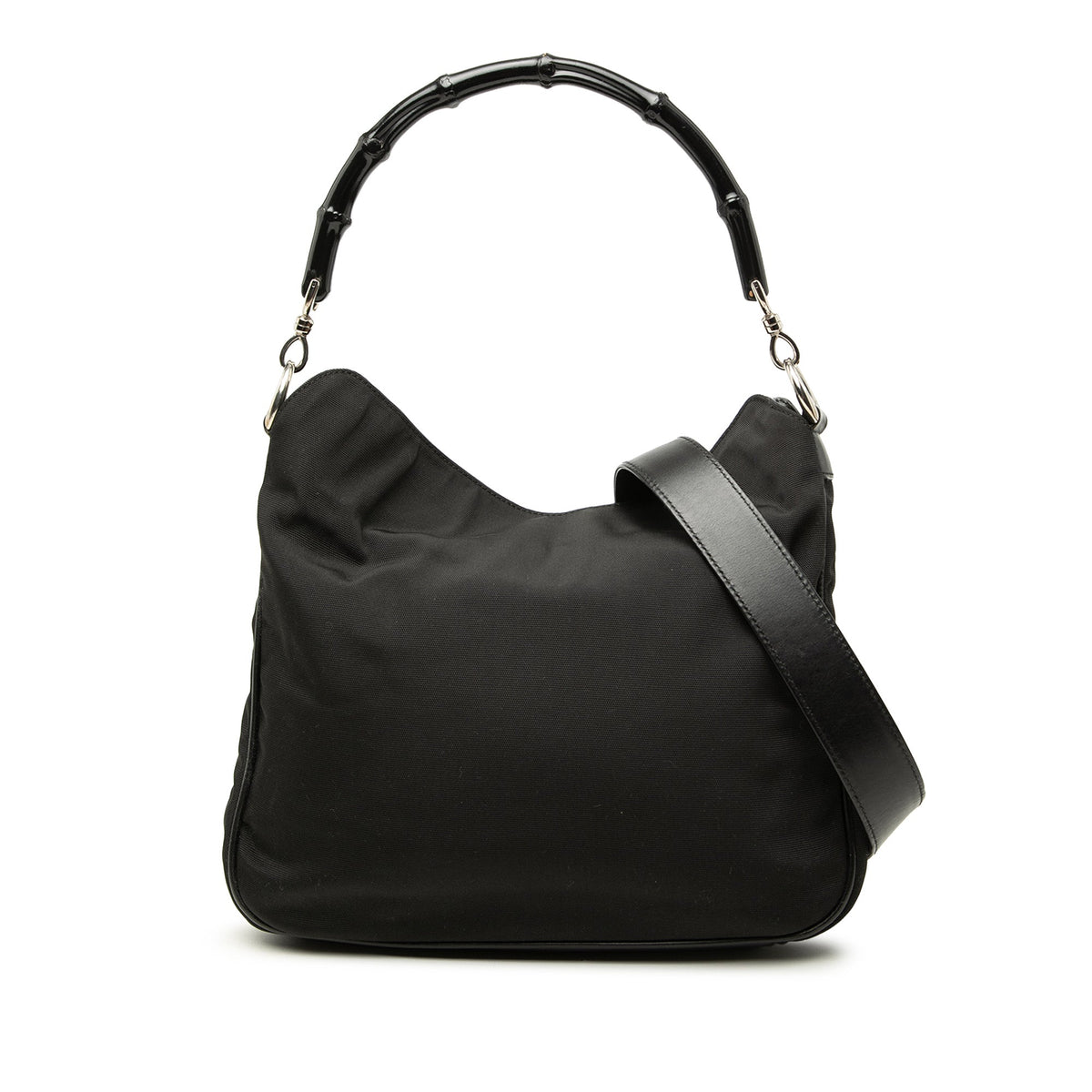 Gucci Nylon Bamboo Satchel
