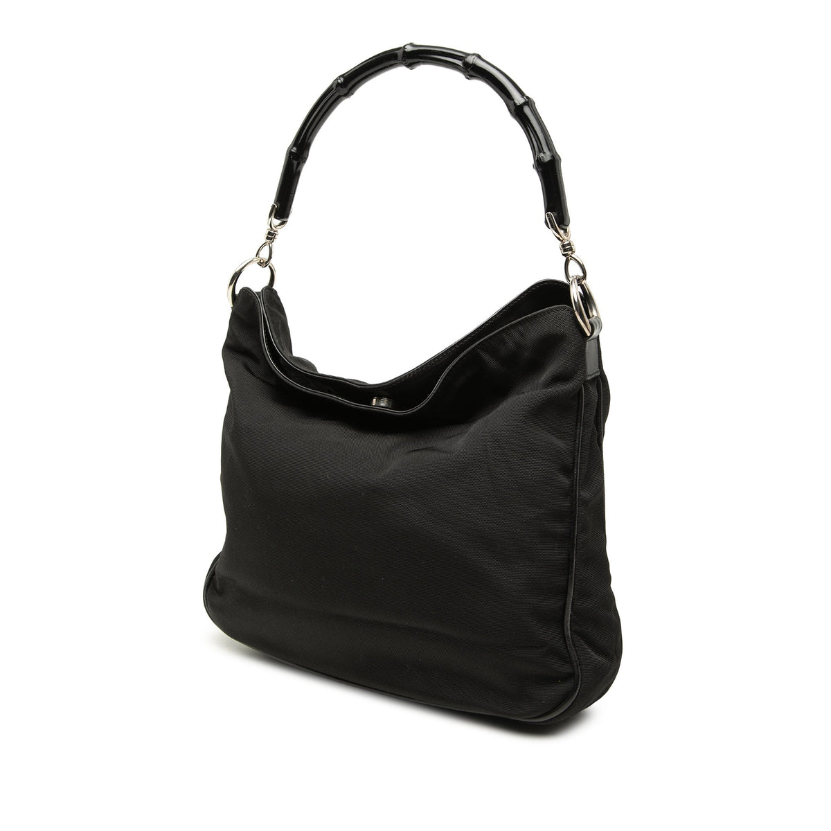 Gucci Nylon Bamboo Satchel