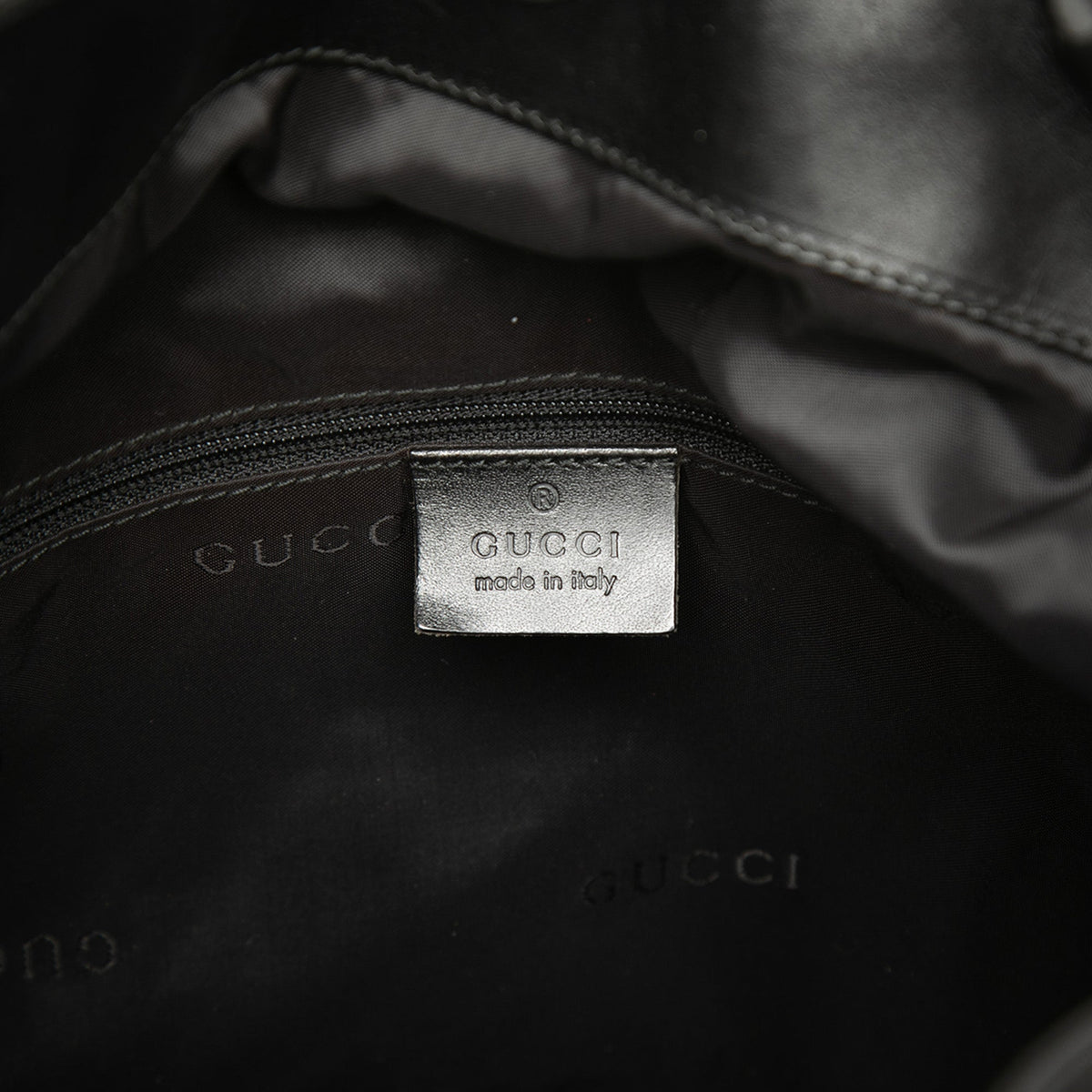 Gucci Nylon Bamboo Satchel