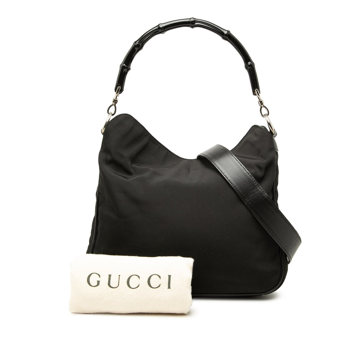 Gucci Nylon Bamboo Satchel