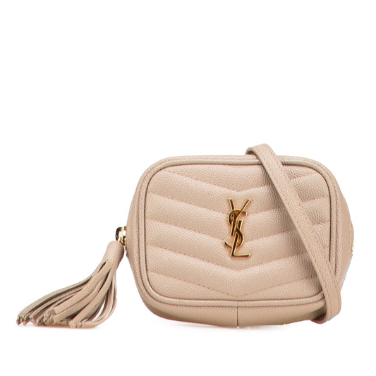 Saint Laurent Baby Matelasse Grain De Poudre Monogram Lou Camera Bag