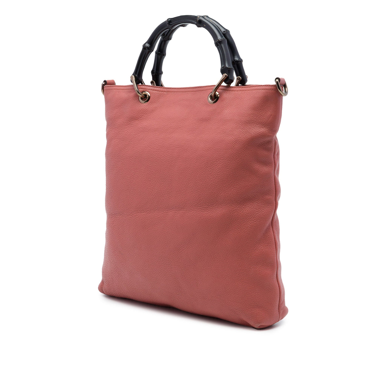 Gucci Tall Calfskin Bamboo Shopper Tote