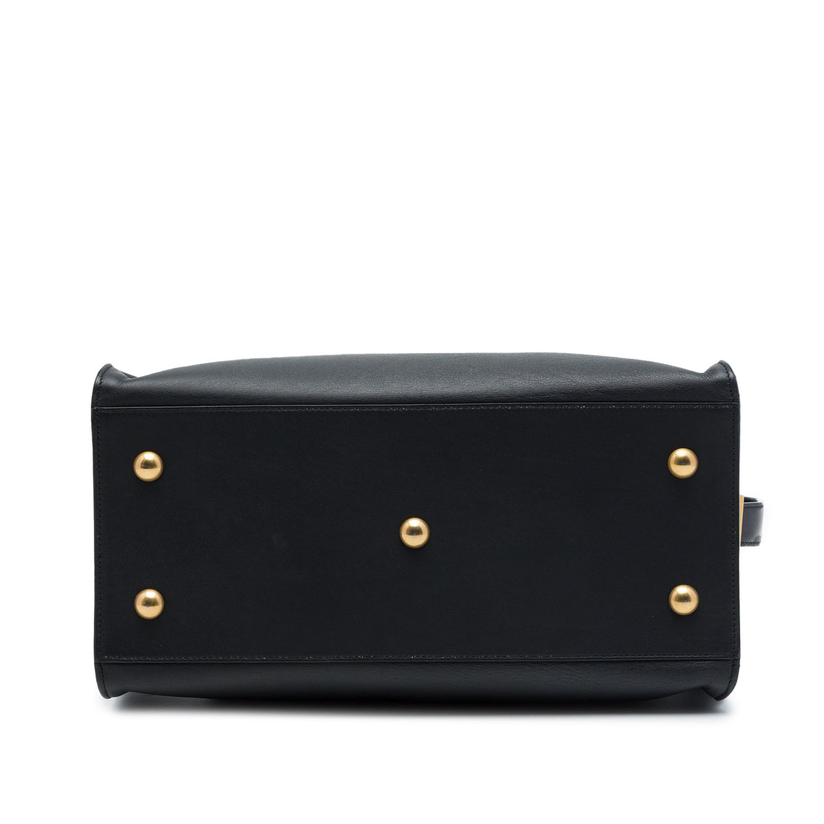 Saint Laurent Medium Leather Classic Y Cabas Satchel — Black