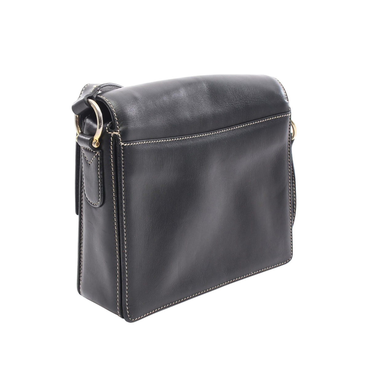 Celine Leather Crossbody — Black
