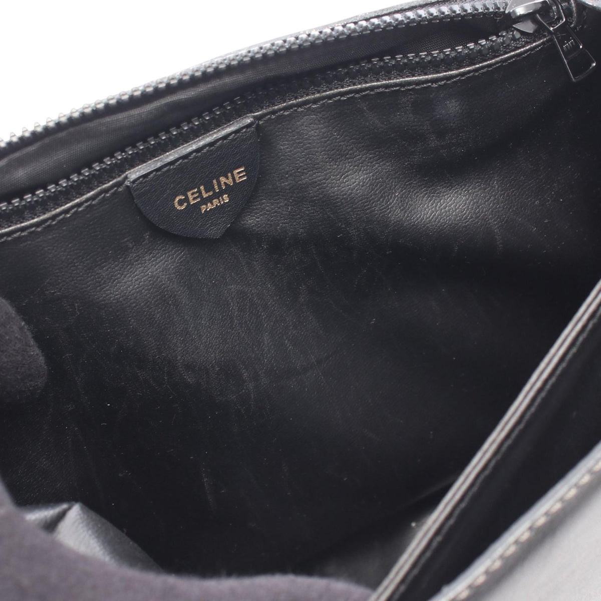 Celine Leather Crossbody — Black