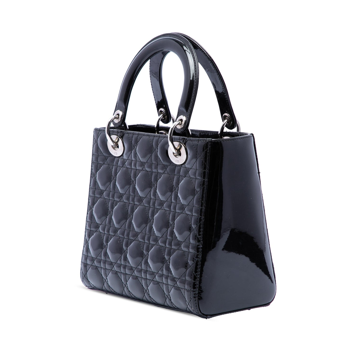 Dior Medium Patent Cannage Lady Dior