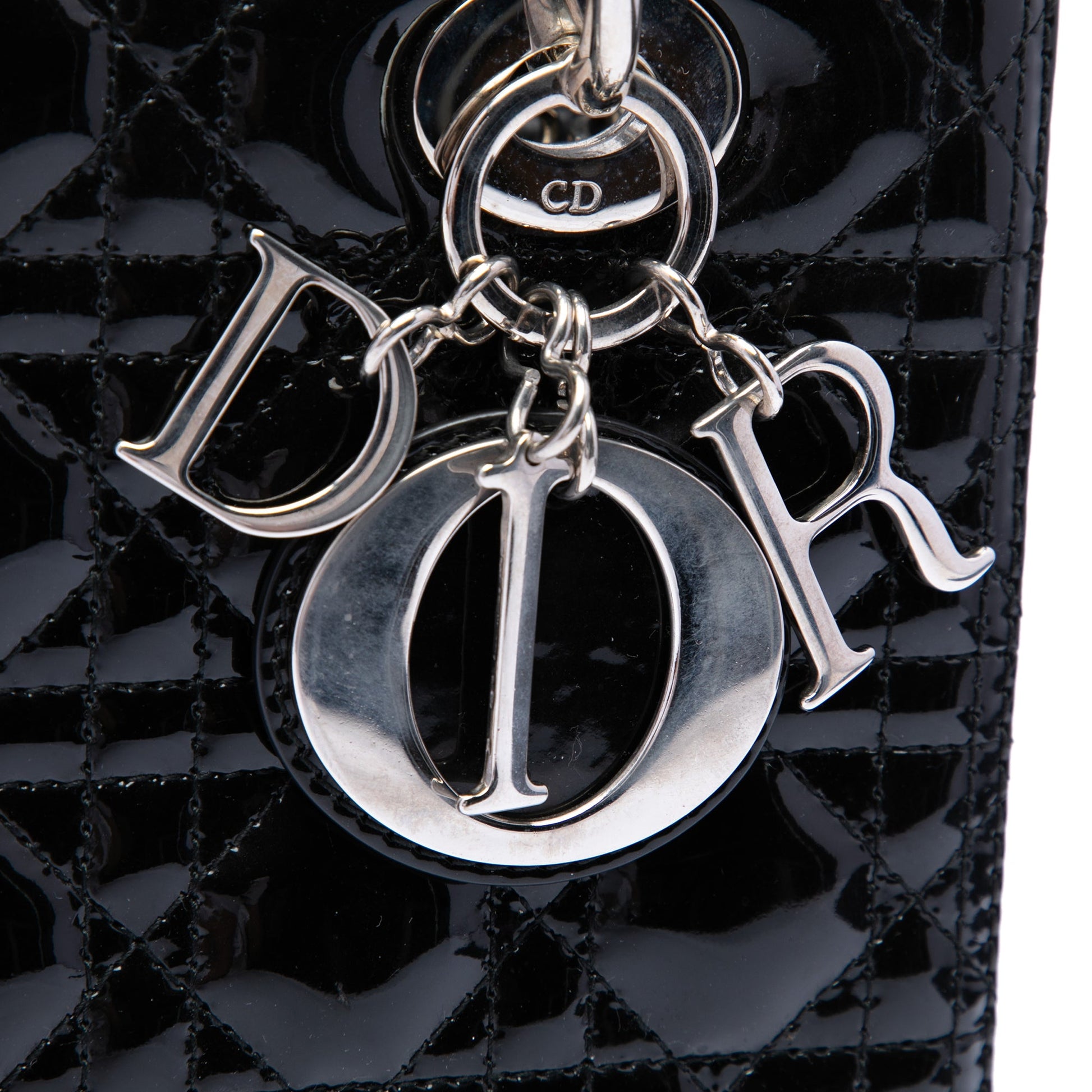Dior Medium Patent Cannage Lady Dior