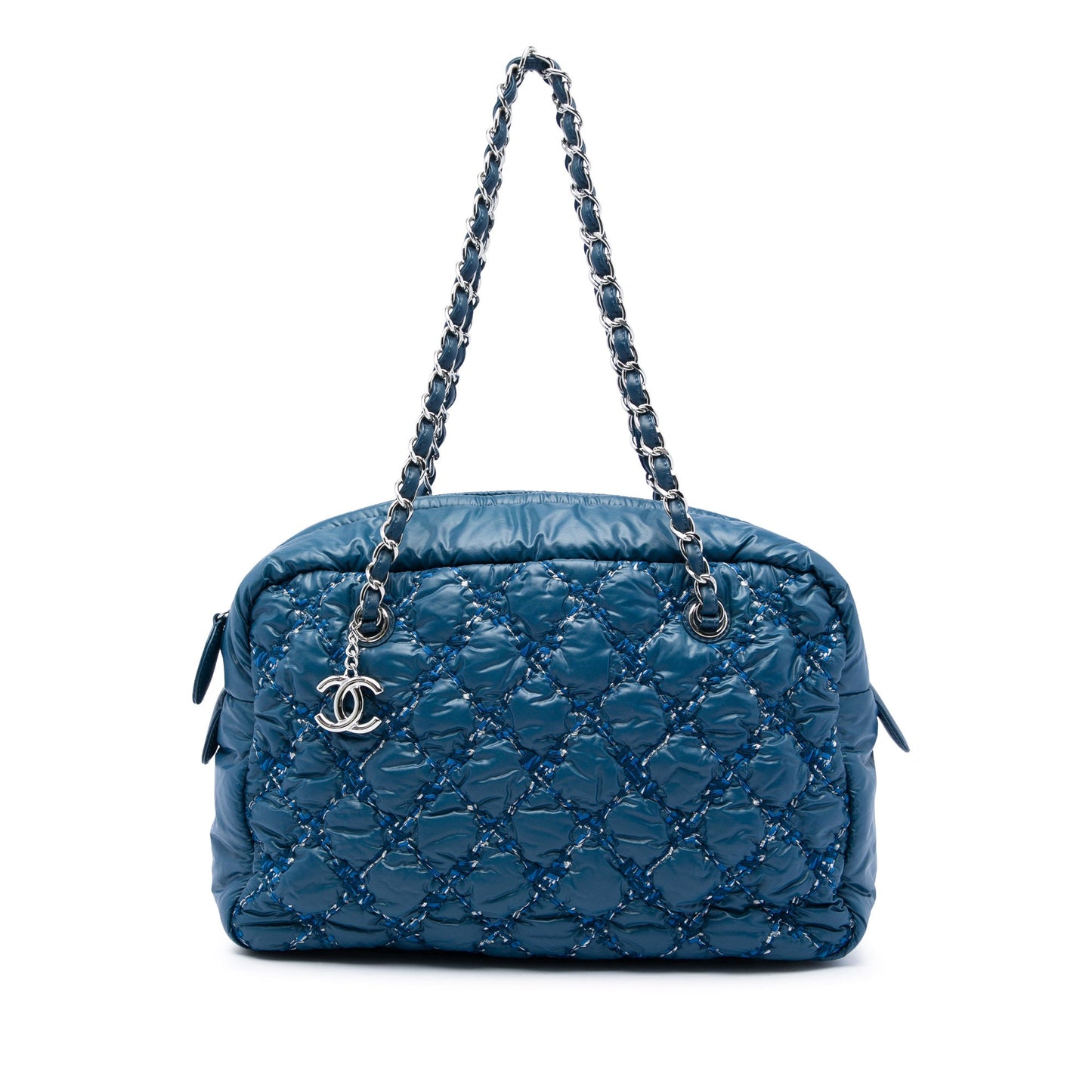 Chanel Paris Byzance Nylon Tweed On Stitch Bowler Bag