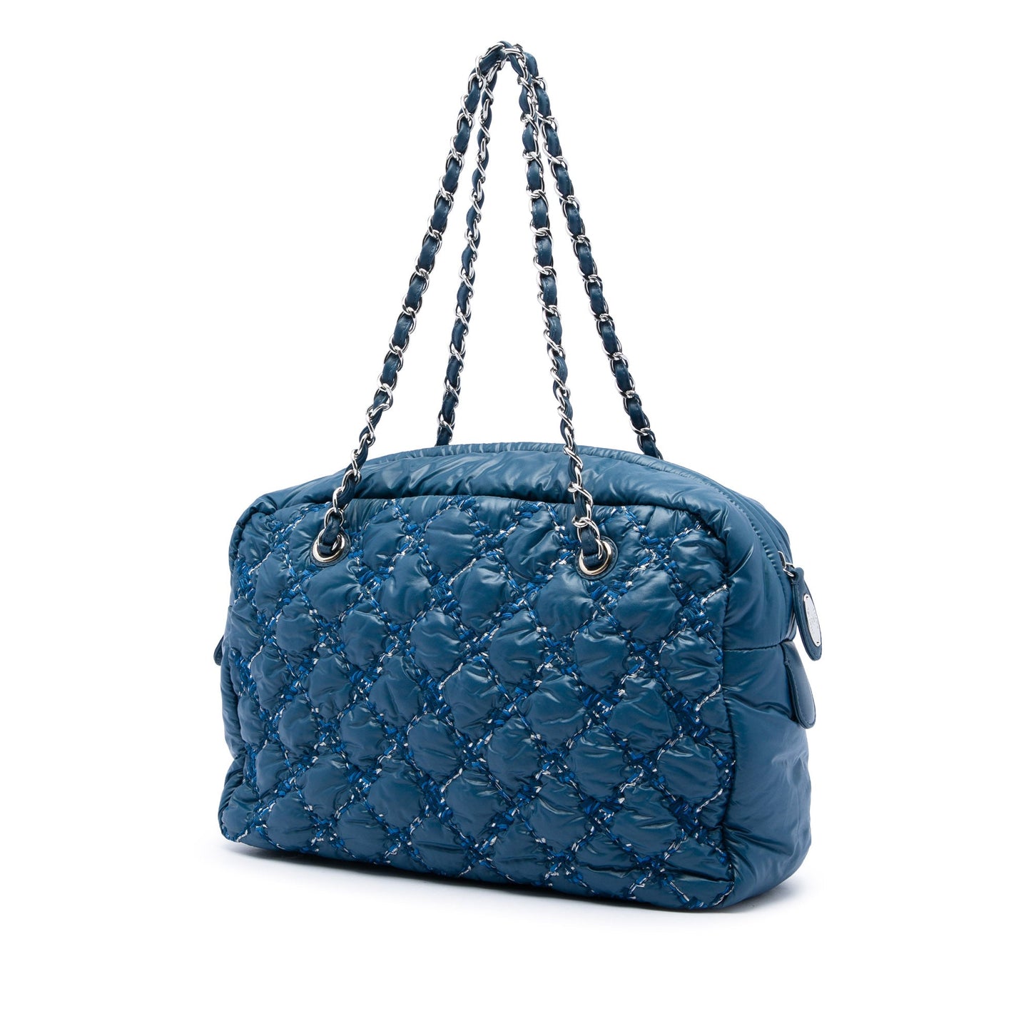 Chanel Paris Byzance Nylon Tweed On Stitch Bowler Bag