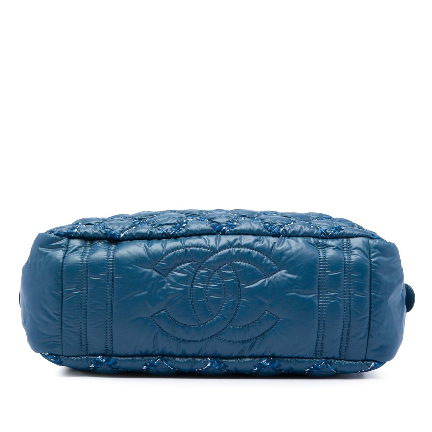 Chanel Paris Byzance Nylon Tweed On Stitch Bowler Bag