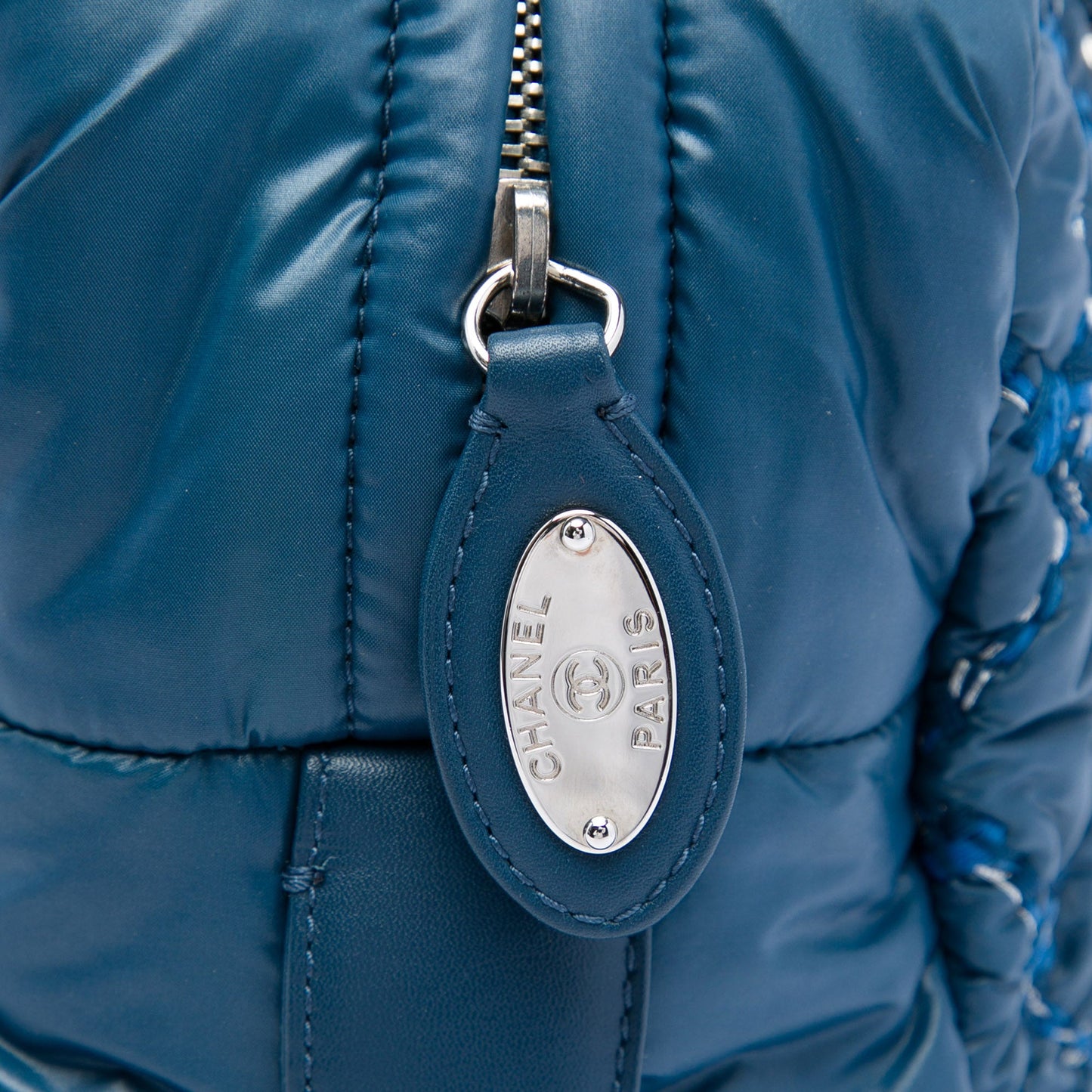 Chanel Paris Byzance Nylon Tweed On Stitch Bowler Bag