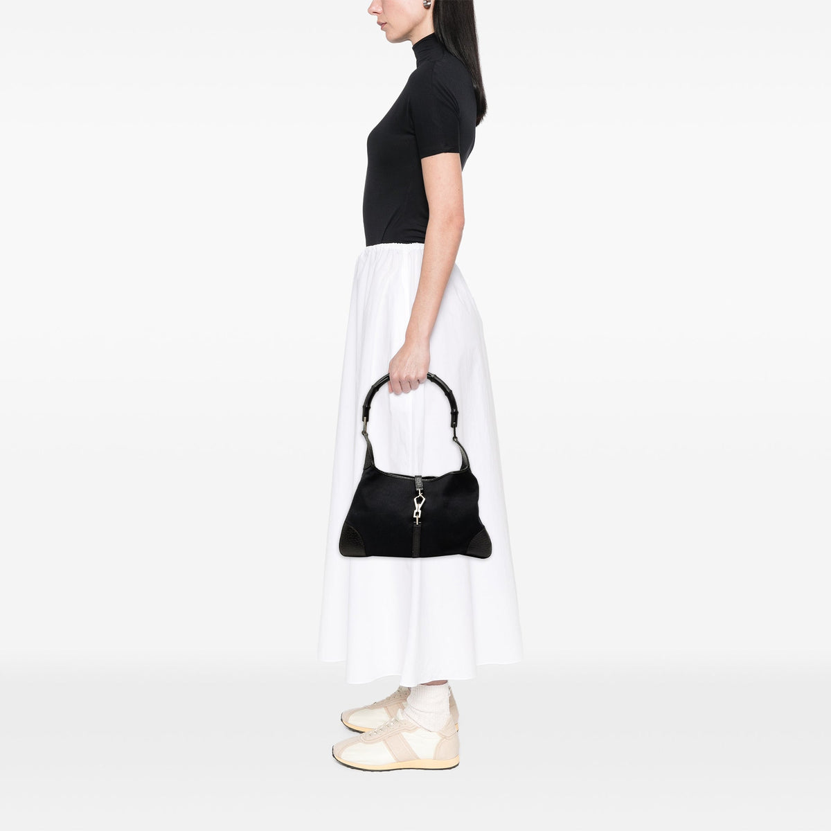 Gucci Canvas Bamboo Jackie Hobo