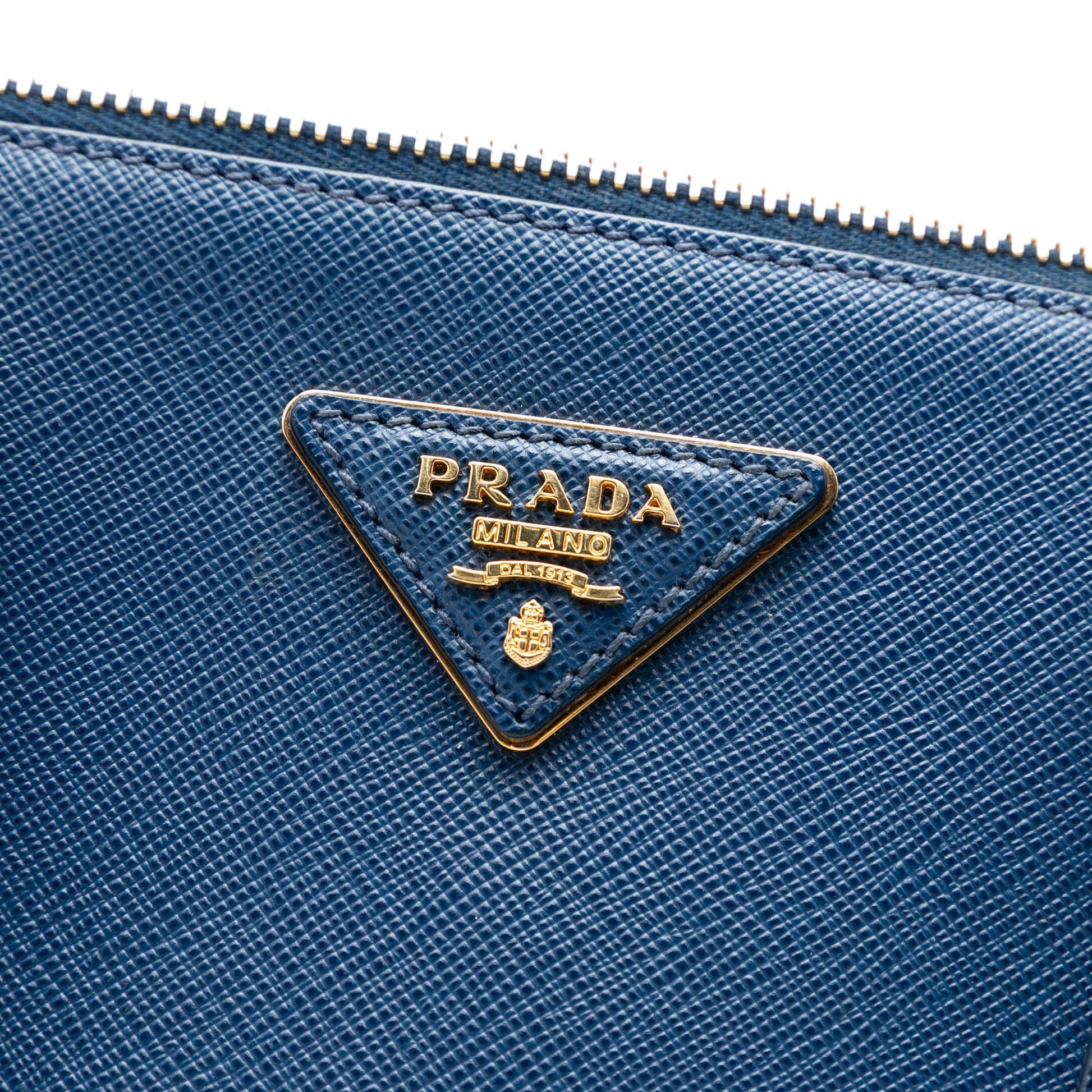 Prada Medium Saffiano Lux Galleria Double Zip Satchel