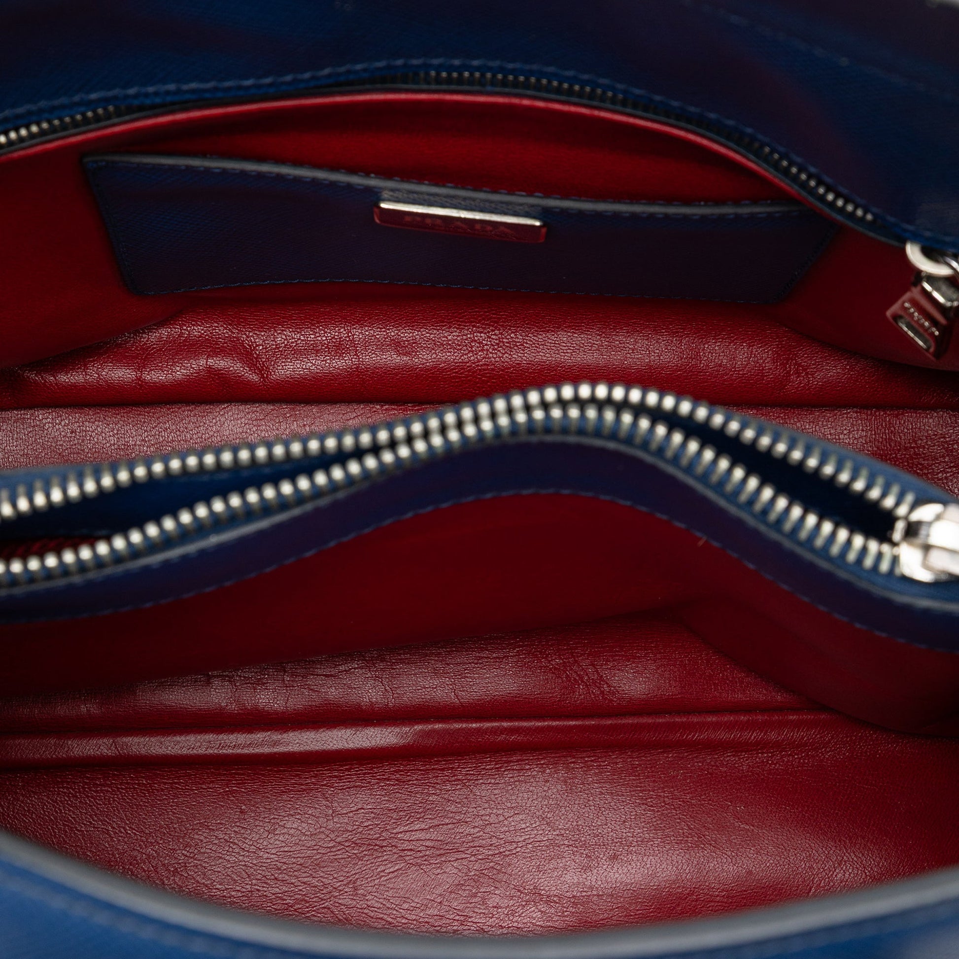 Prada Saffiano Cuir Turnlock Twin Satchel