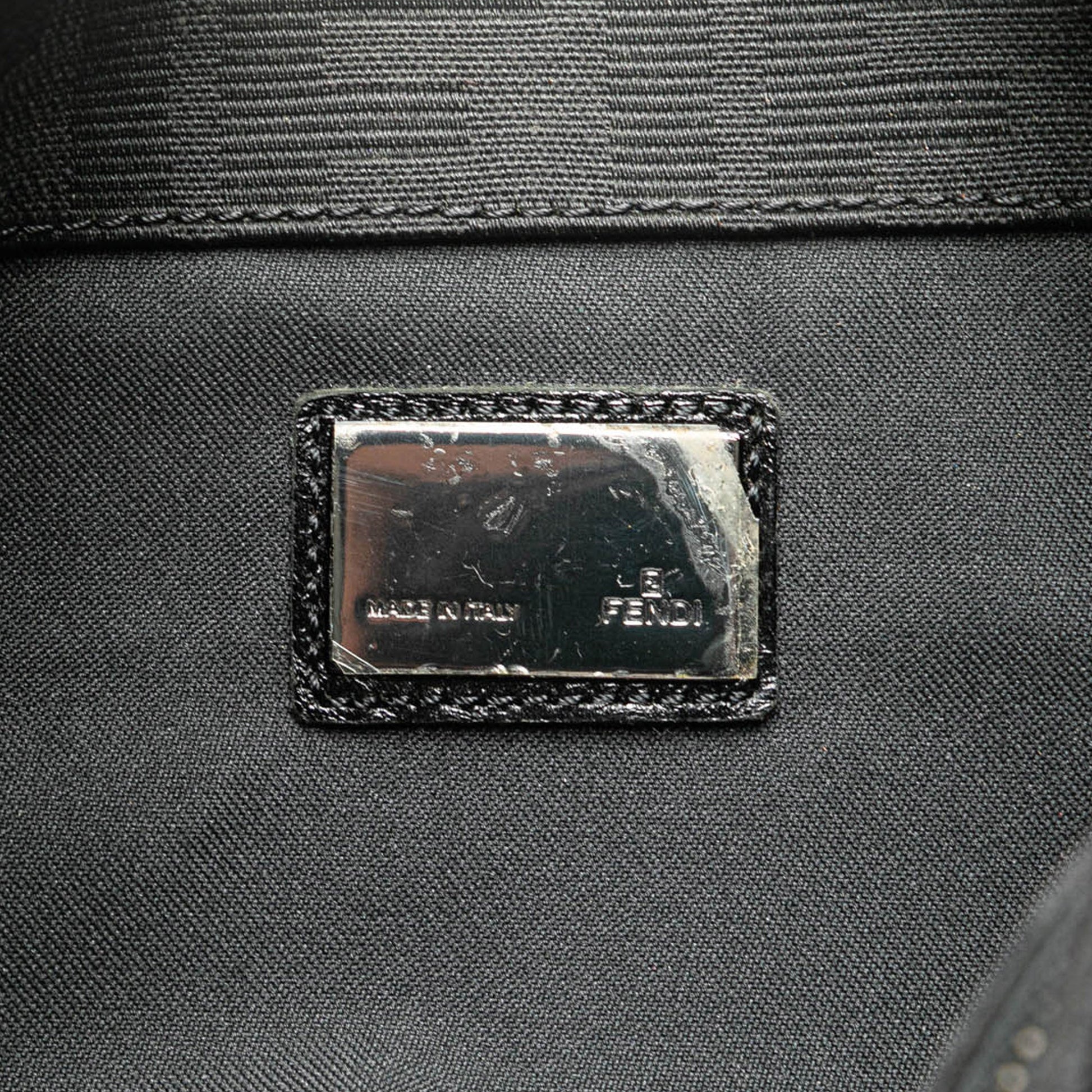 Fendi Zucca Canvas Shoulder Bag
