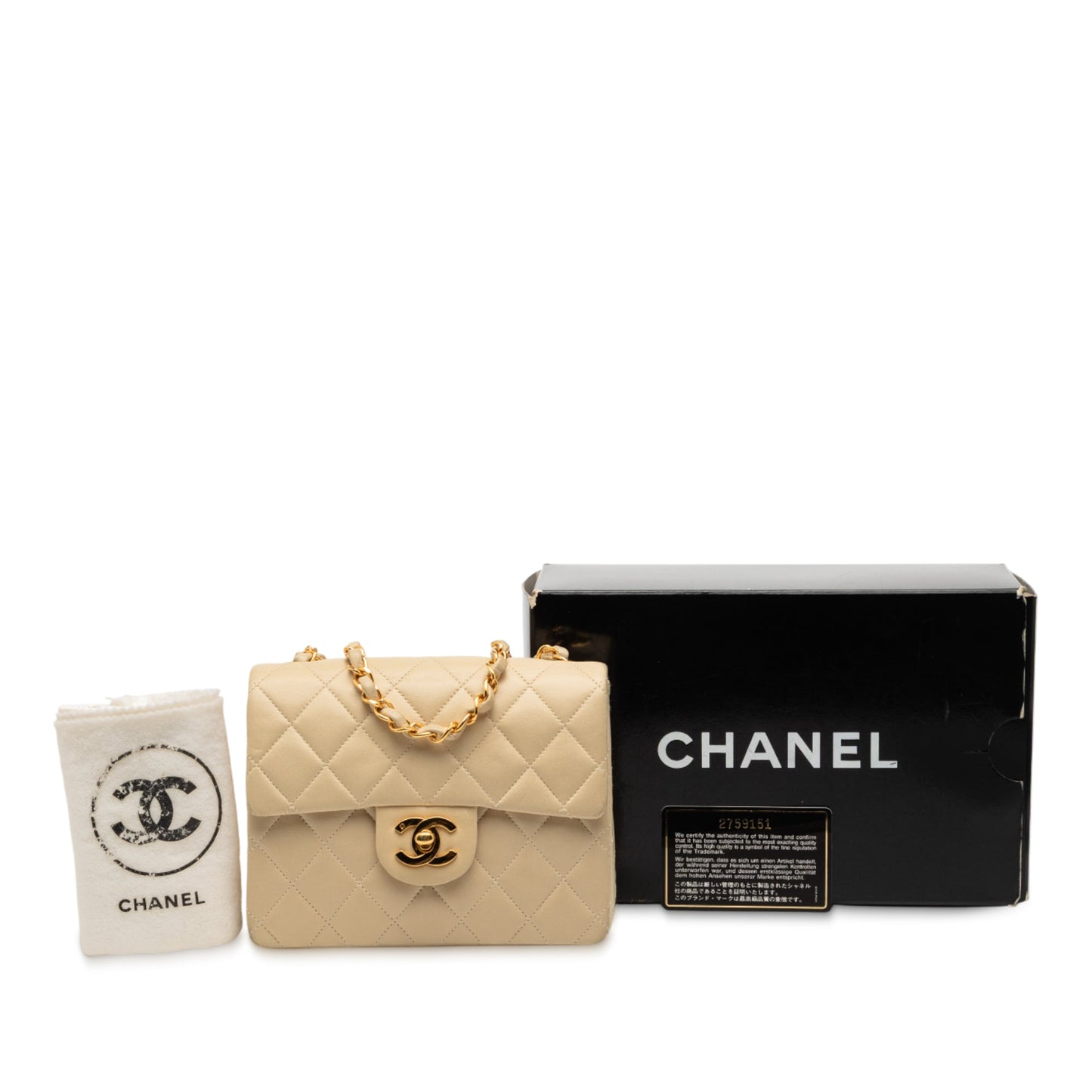 Chanel Mini Square Classic Lambskin Single Flap