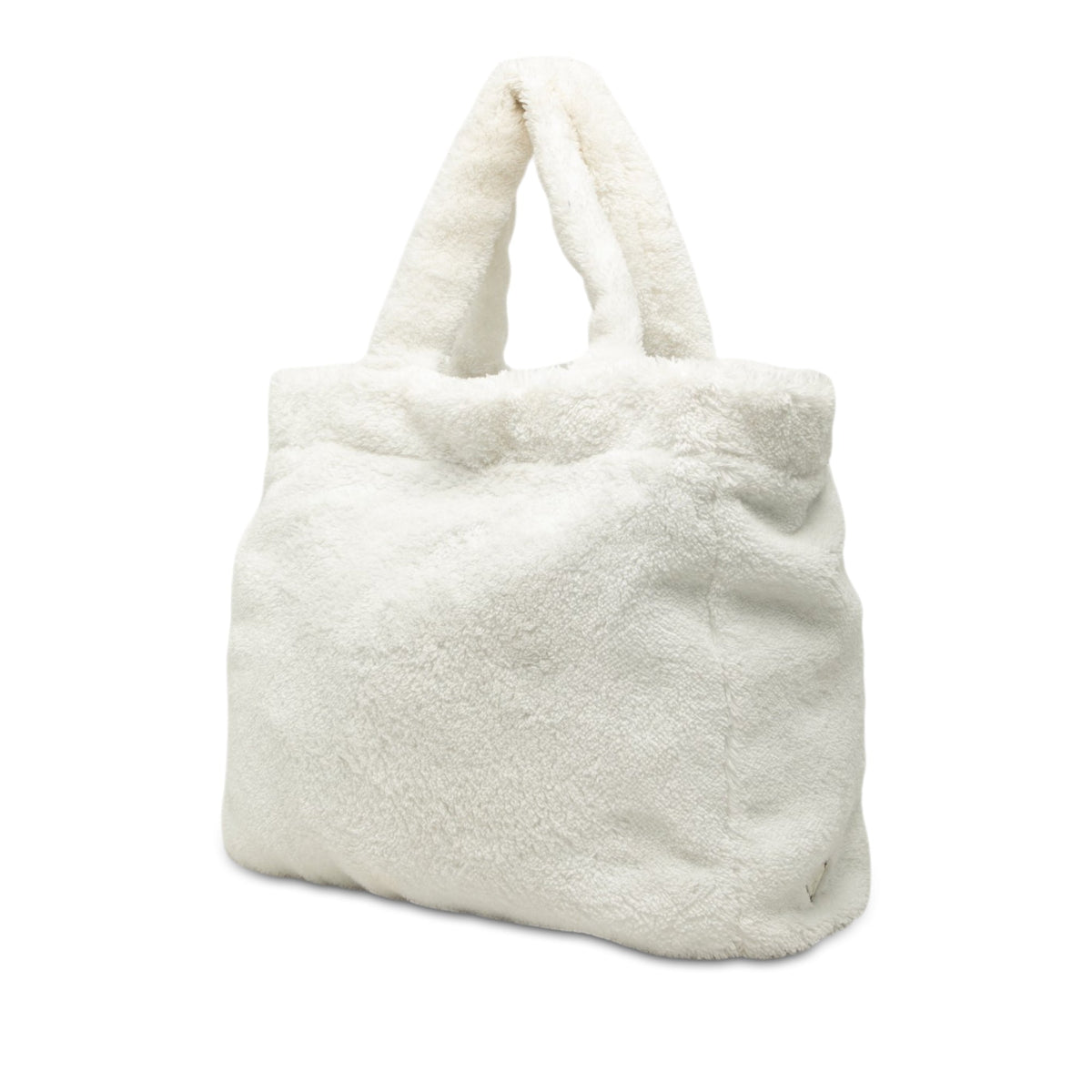 Prada Spugna Terry Cloth Logo Tote