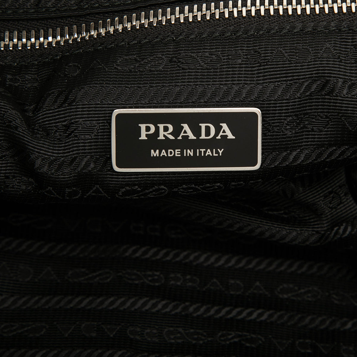 Prada Spugna Terry Cloth Logo Tote