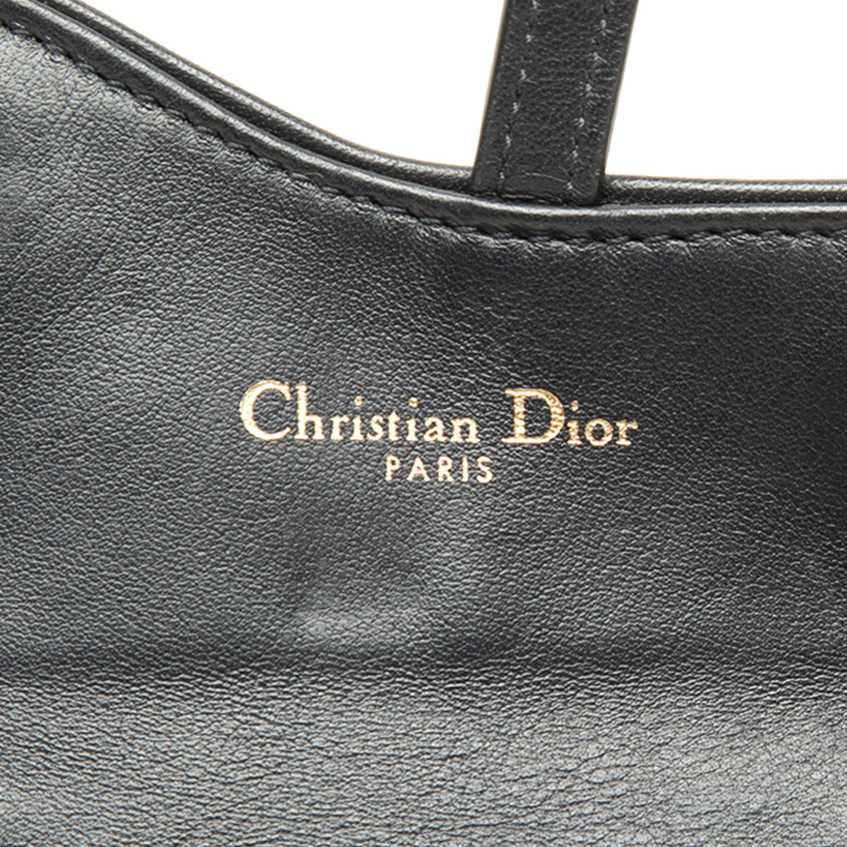 Dior Nano Oblique Canvas Saddle Chain Pouch — Blue
