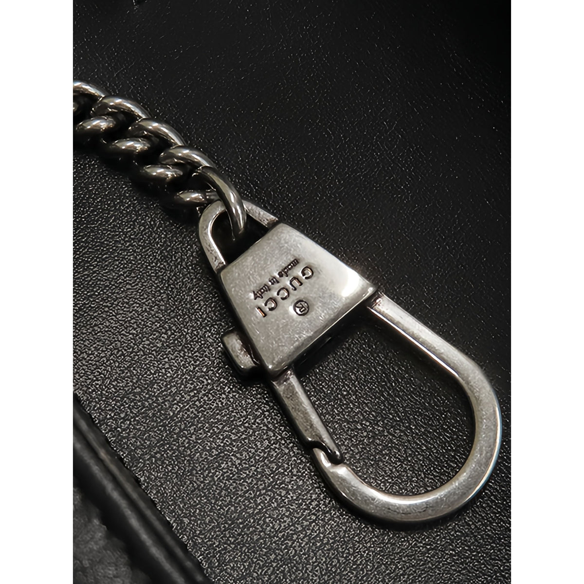 Gucci GG Marmont Matelasse Calfskin Monochrome Chain Belt Bag — Black