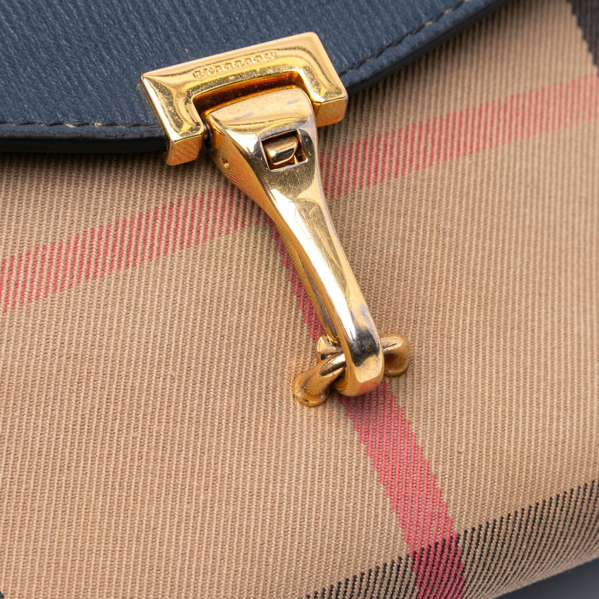 Burberry House Check Canvas and Leather Derby Macken Crossbody