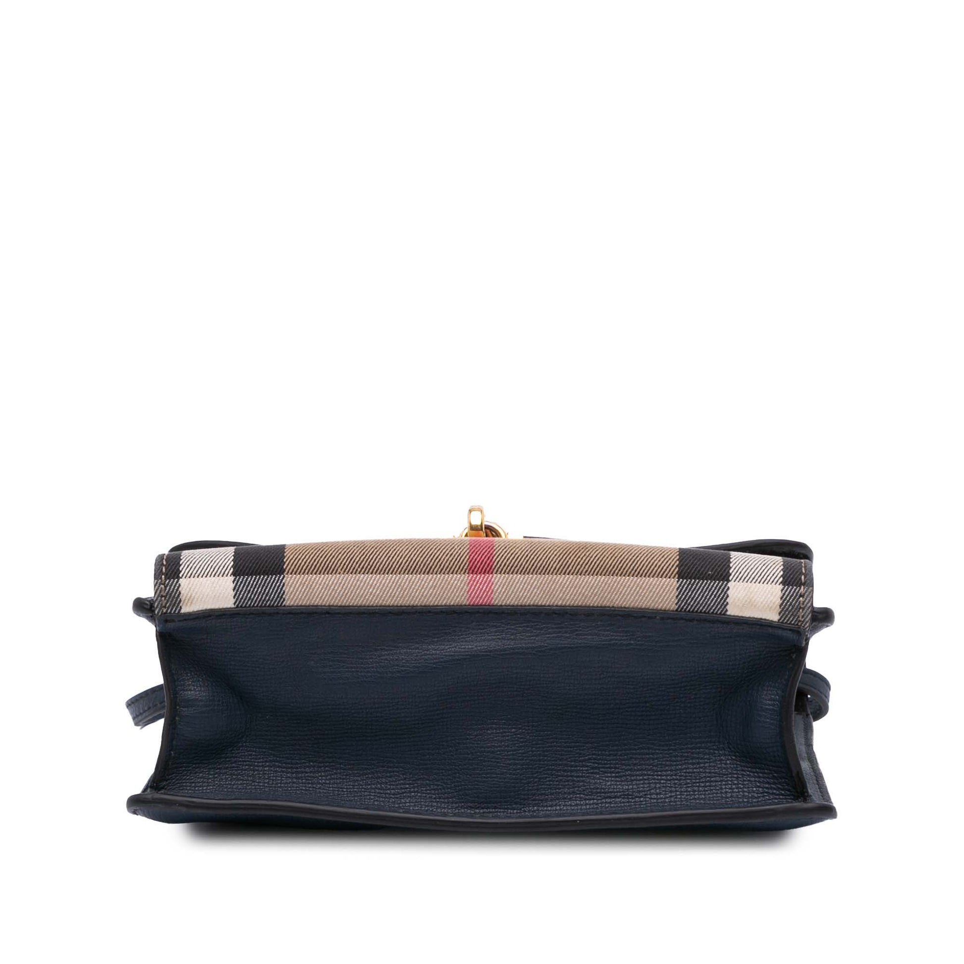 Burberry House Check Canvas and Leather Derby Macken Crossbody