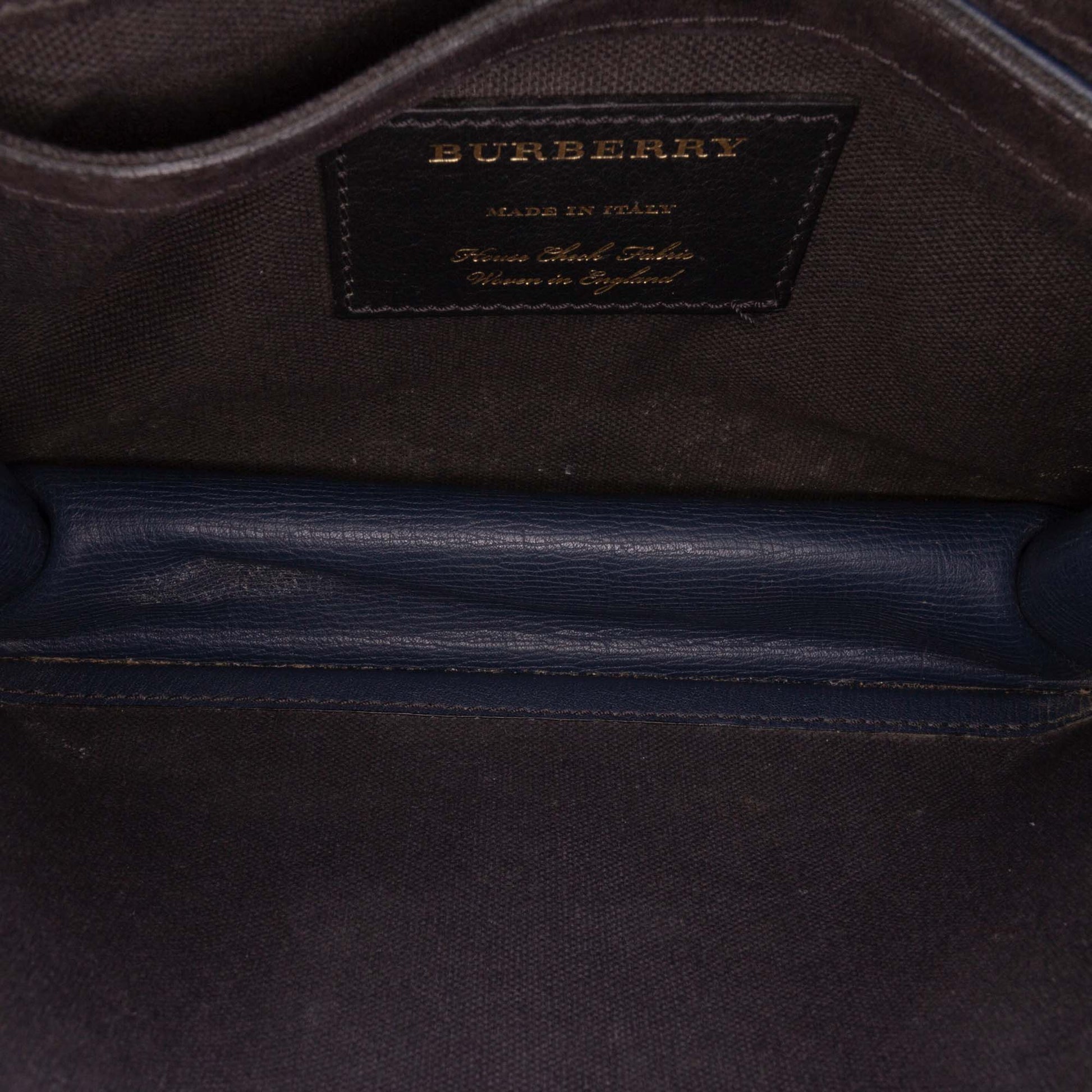 Burberry House Check Canvas and Leather Derby Macken Crossbody