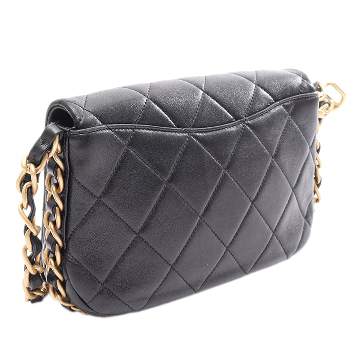 Chanel CC Quilted Lambskin Single Flap