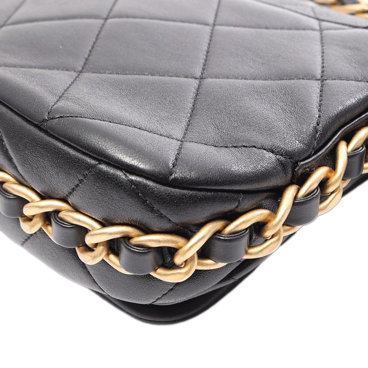 Chanel CC Quilted Lambskin Single Flap