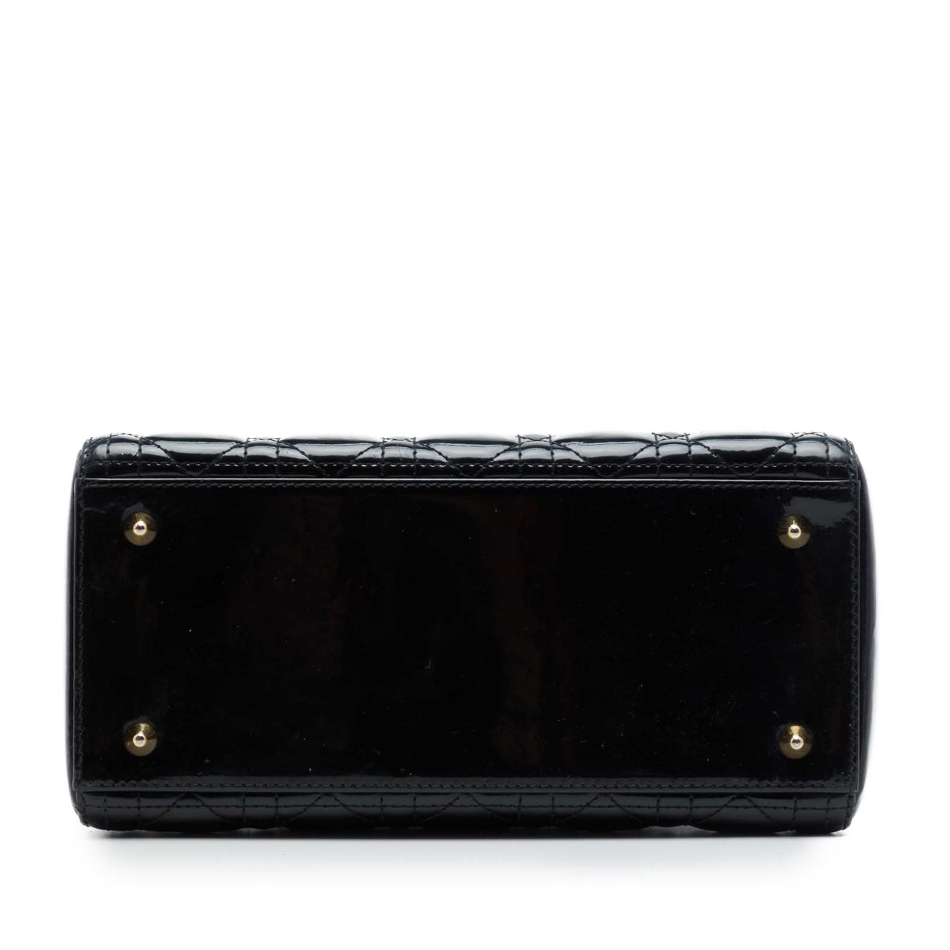 Dior Medium Patent Cannage Lady Dior