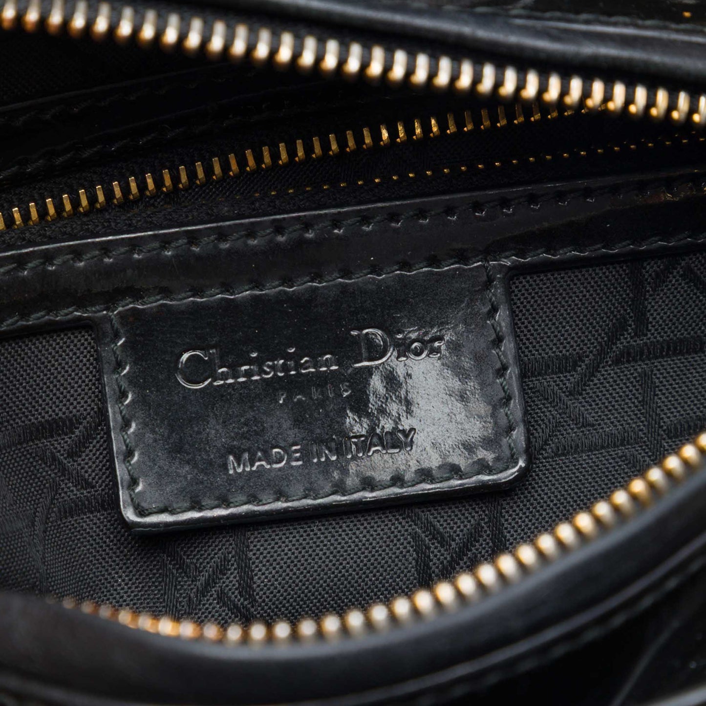 Dior Medium Patent Cannage Lady Dior