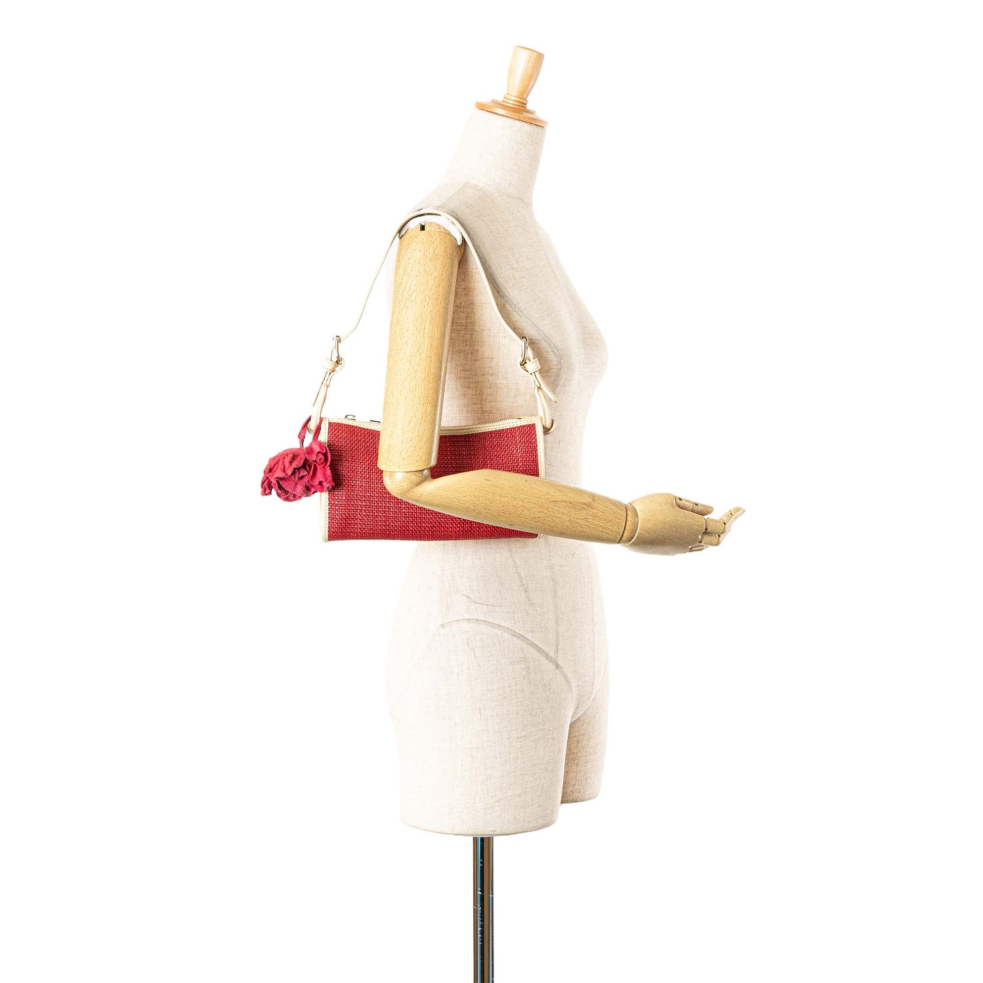 Celine Raffia Shoulder Bag