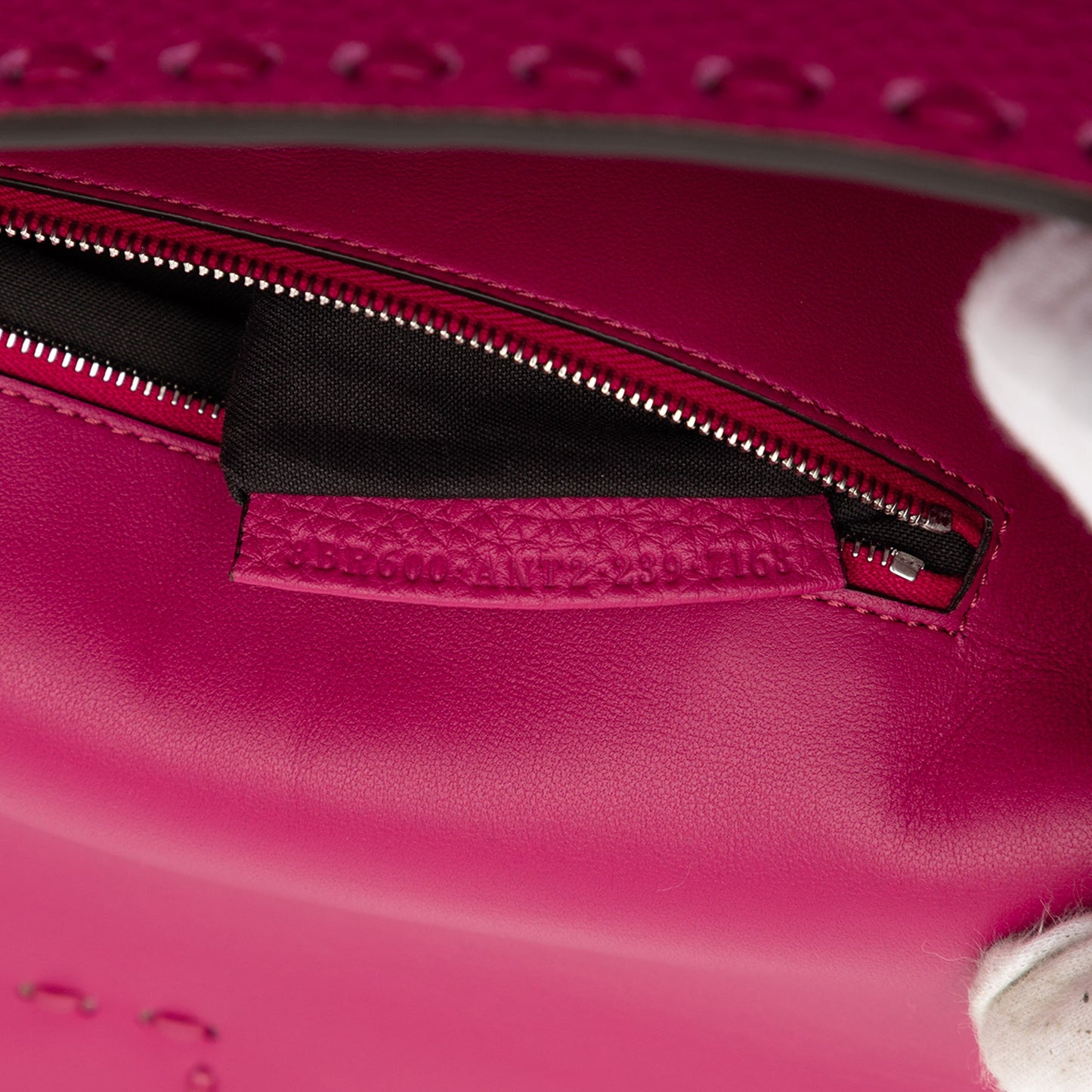 Fendi Leather Selleria Baguette Satchel