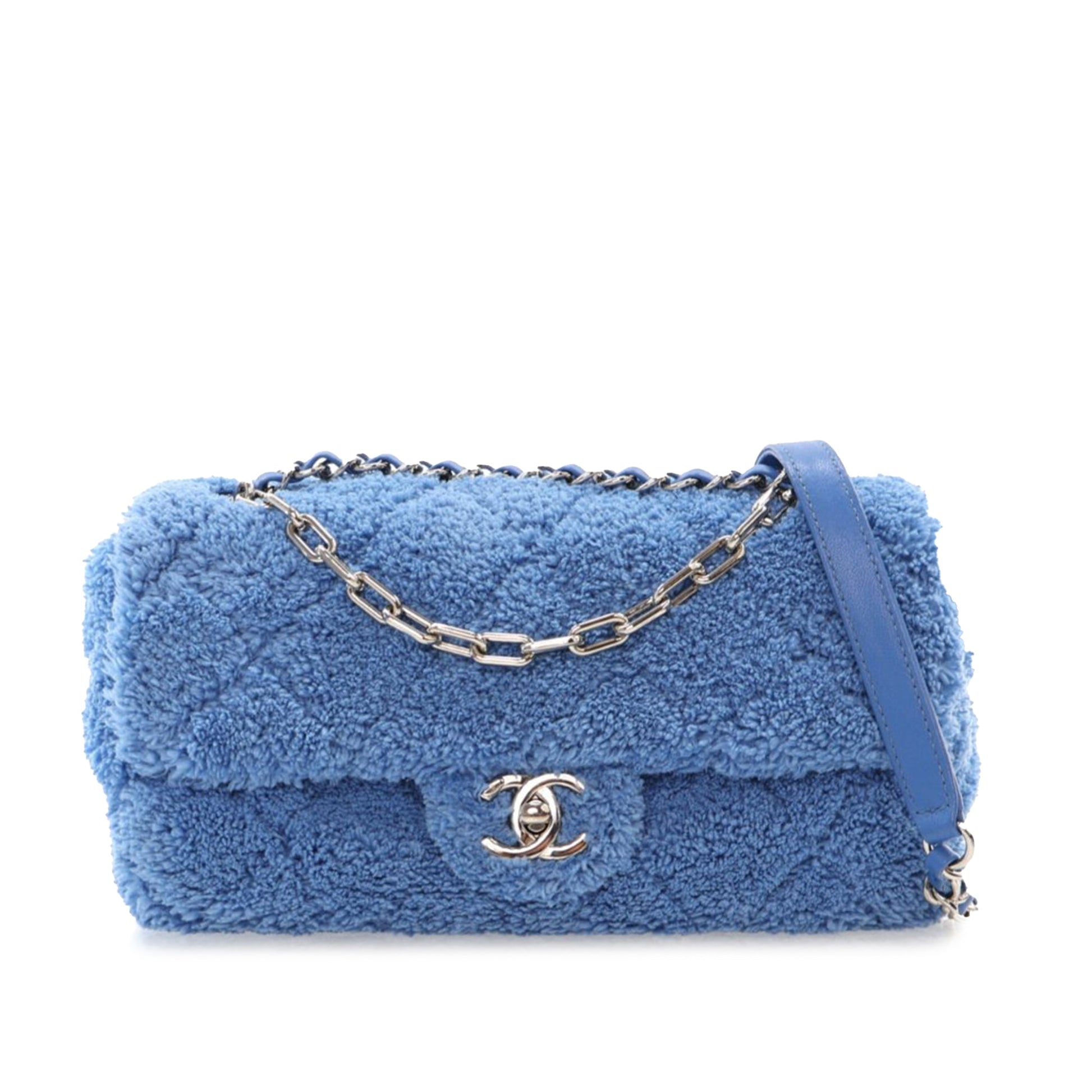 Chanel Medium Quilted Terry Cloth Coco Beach Flap