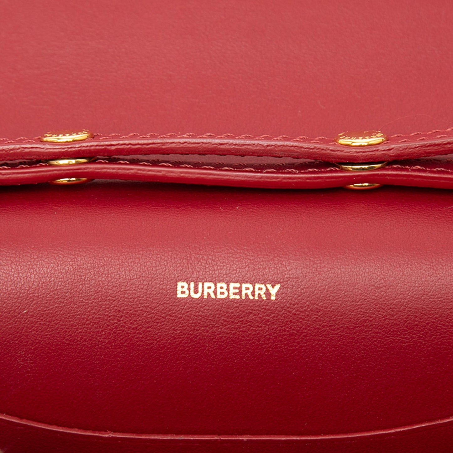 Burberry House Check Trimmed Leather Flap Crossbody