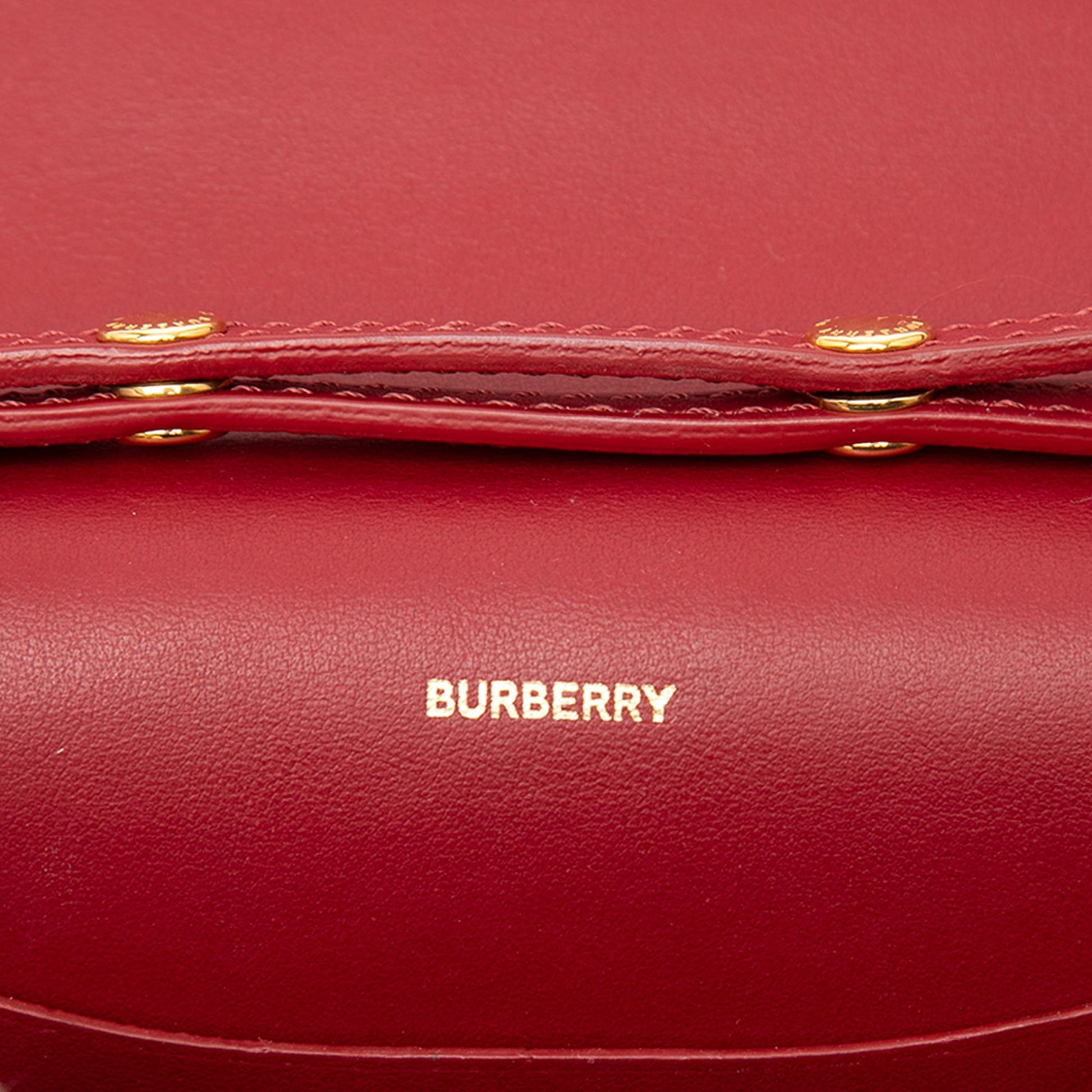 Burberry House Check Trimmed Leather Flap Crossbody