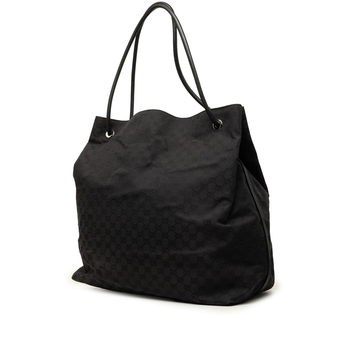 Gucci GG Canvas Gifford Tote — Black