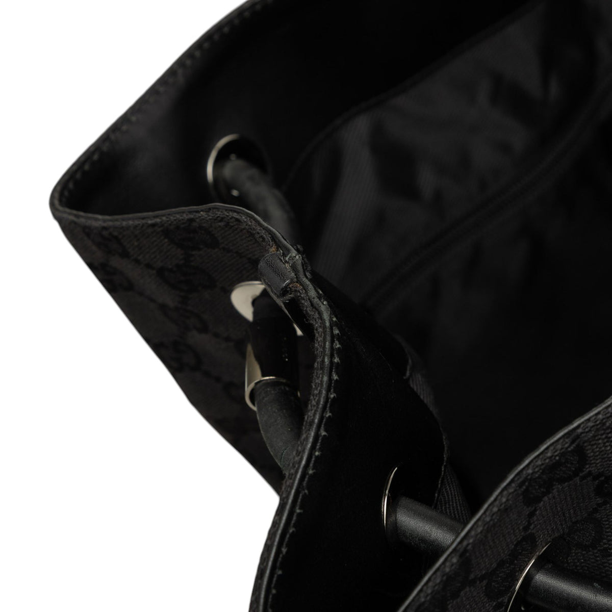 Gucci GG Canvas Gifford Tote — Black