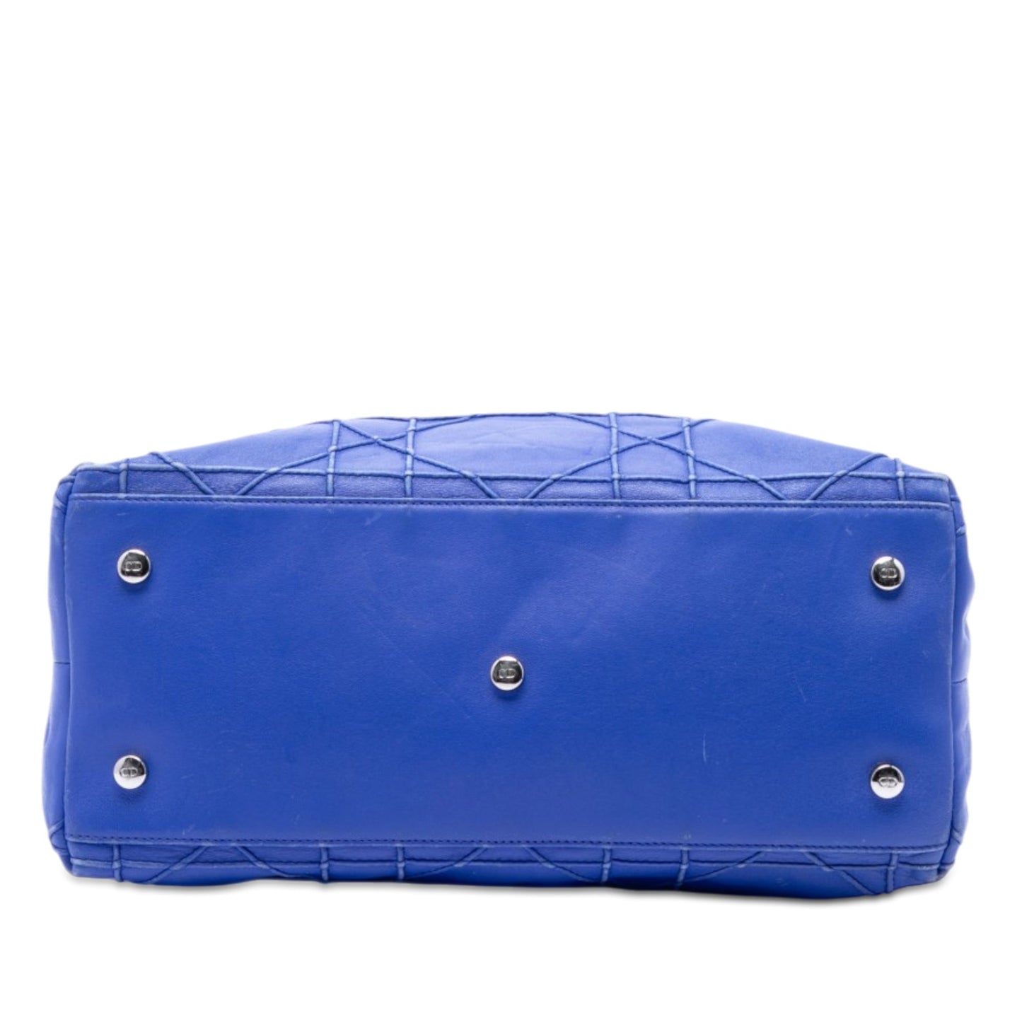 Dior Medium Lambskin Cannage Polochon Granville Satchel